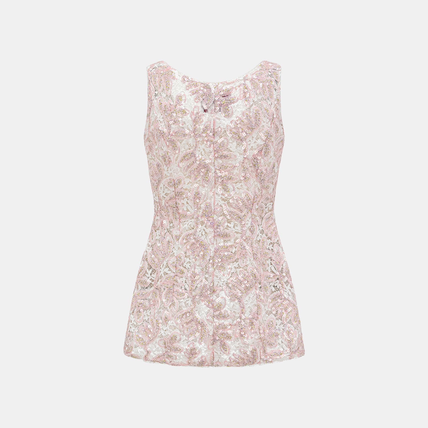 "Quiet Mastery." 法國頂級高級訂製琉光繪繡蕾絲馬甲背心—Chantilly Mirage香緹幻影