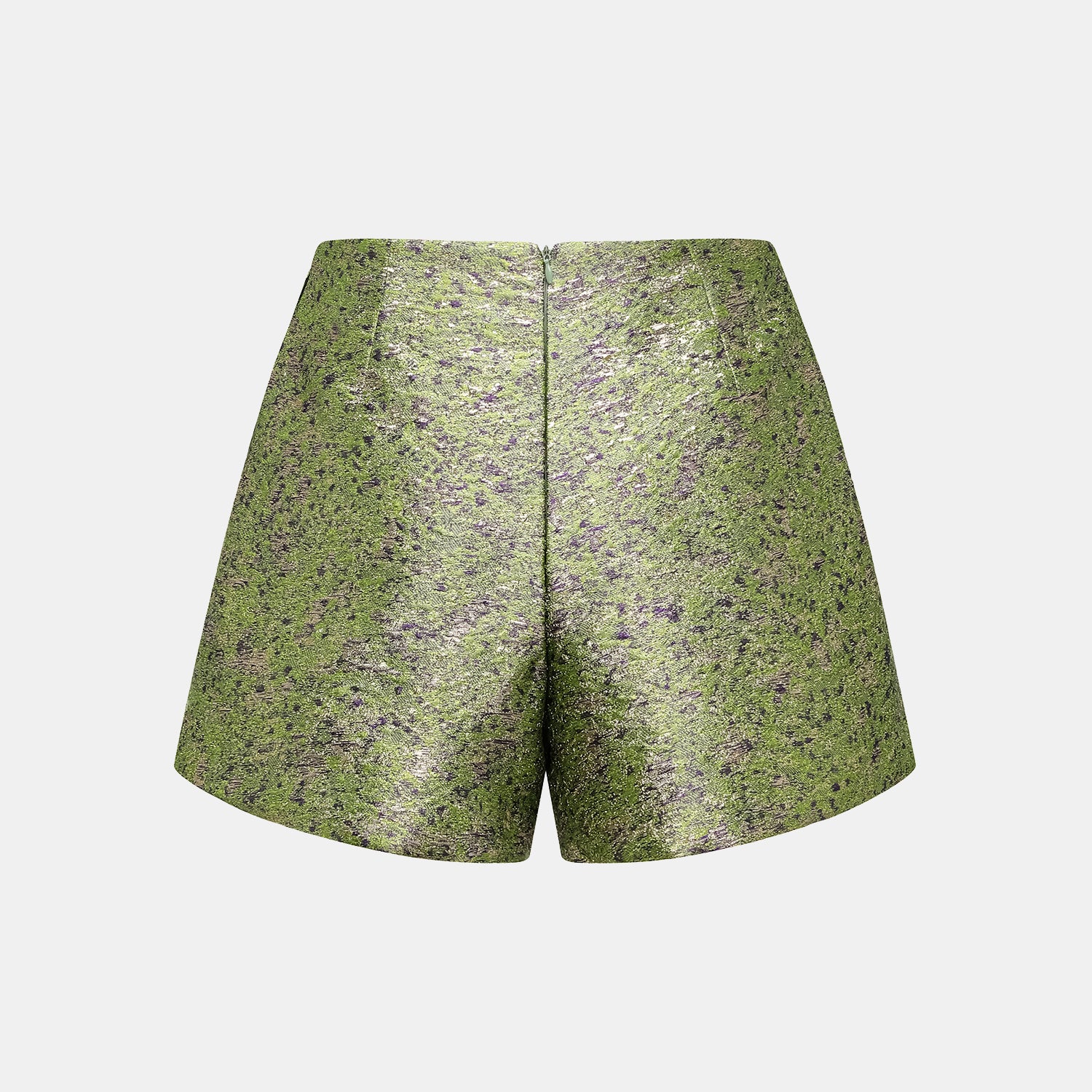 "Imperial Garden Teatime"  義大利立體提花輕國風短褲—珠點翠墨