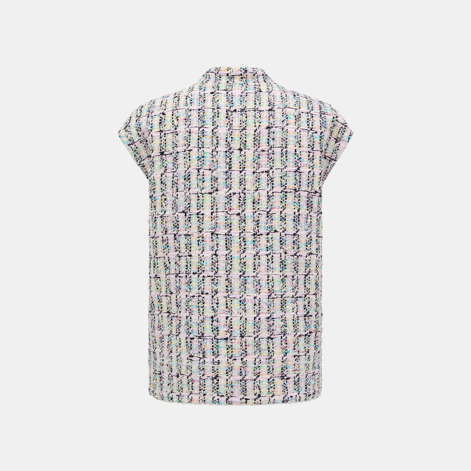 “Weekend at Monaco” 法國輕薄花呢Oversized馬甲背心—Dewy Lawn野境綴影