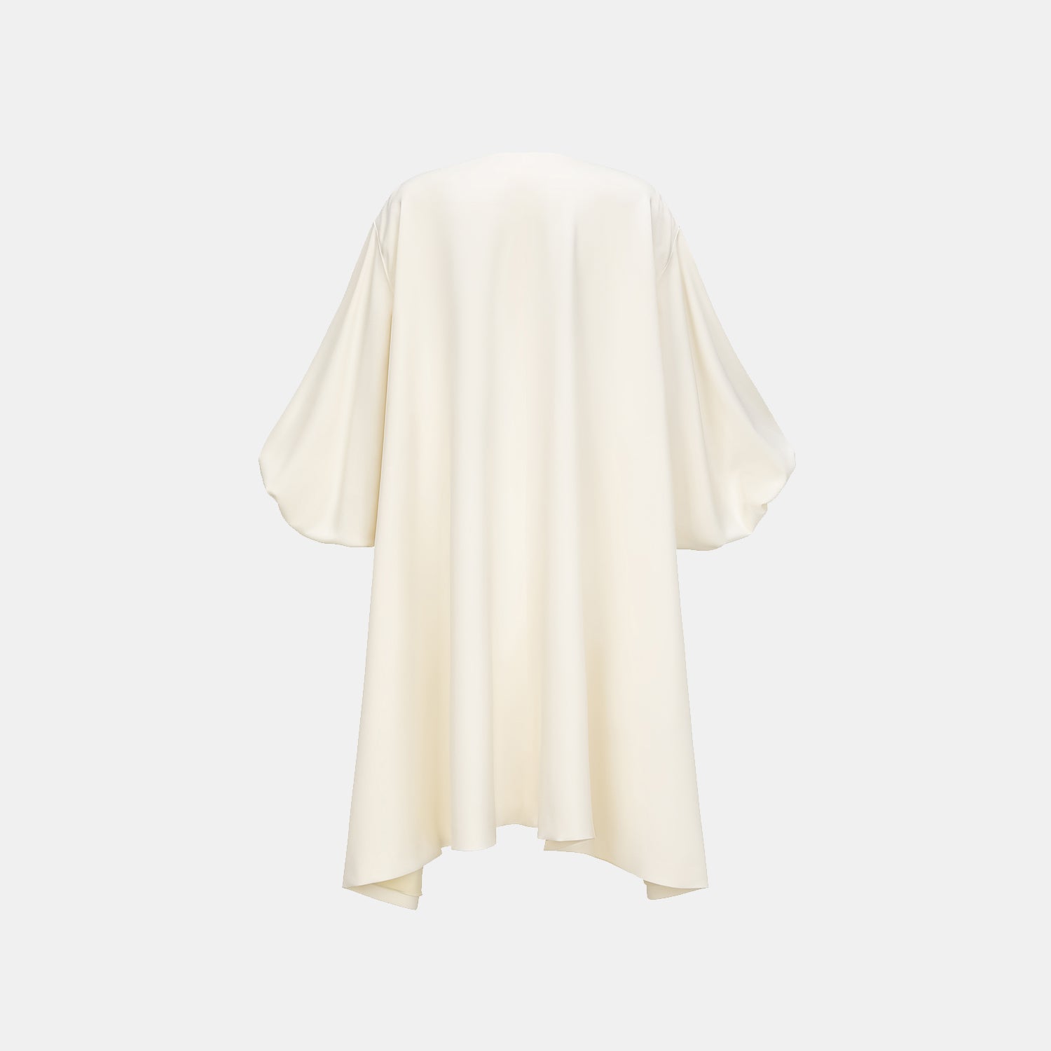 "True Grace" Vintage Crewneck Coat - White 