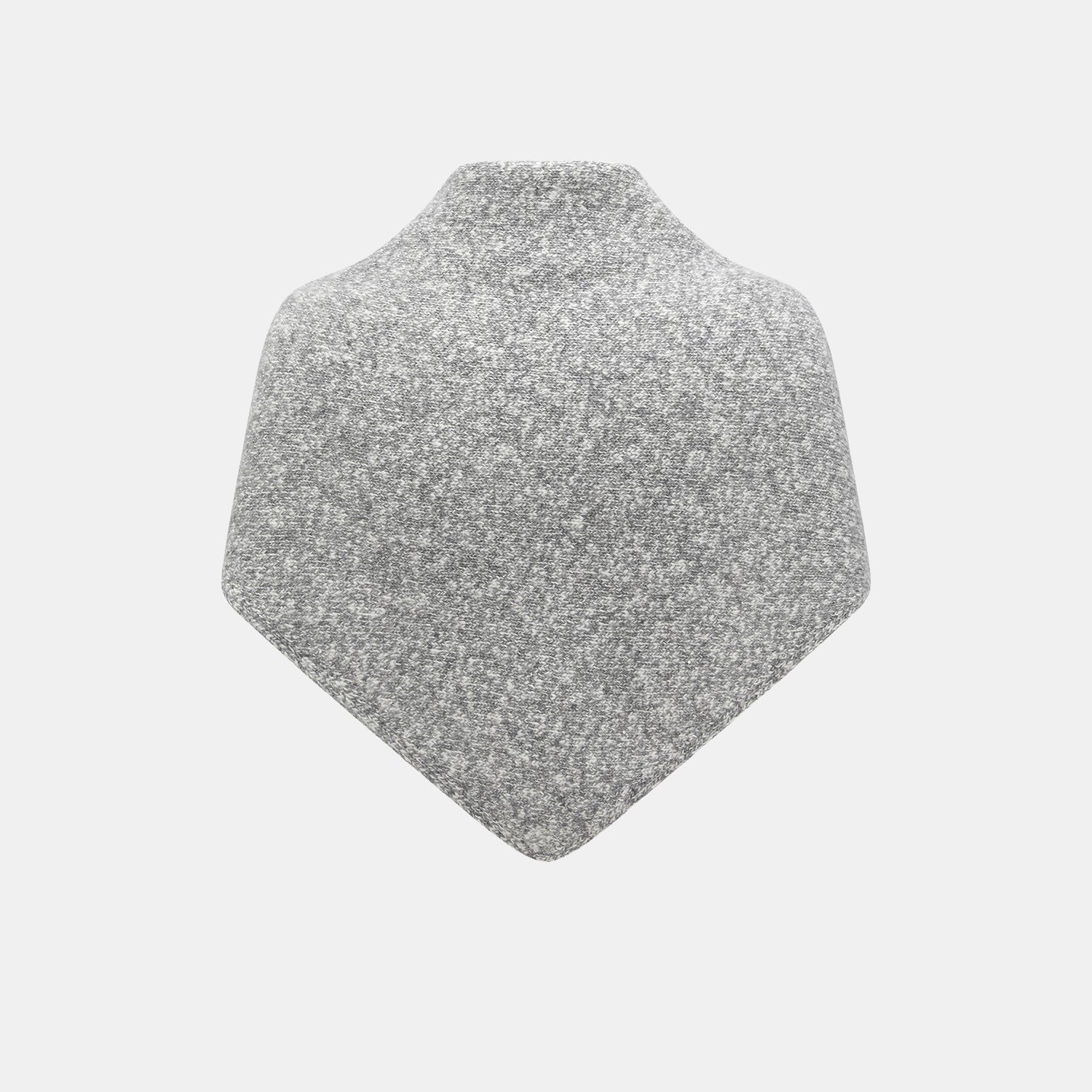 “Winter Diary” 100% Cashmere頂級Slub極細絨柔星點針織披巾—Ash Cloud灰霧嵐雲