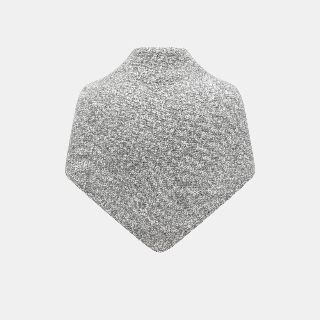 “Winter Diary” 100% Cashmere頂級Slub極細絨柔星點針織披巾—Ash Cloud灰霧嵐雲