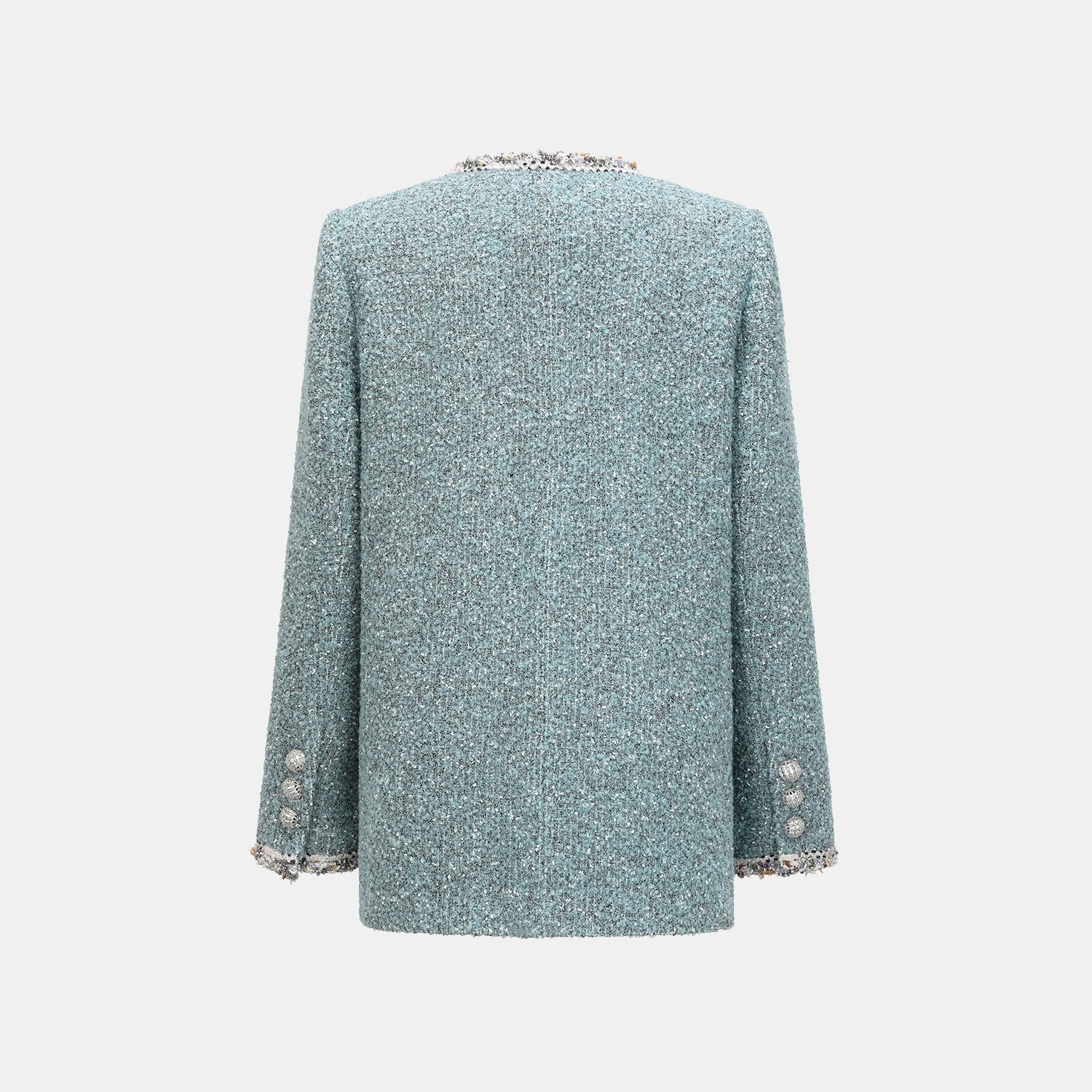 "Chelsea Citywalk." 義大利肌理工藝花呢經典No.6外套—Glacier Dream