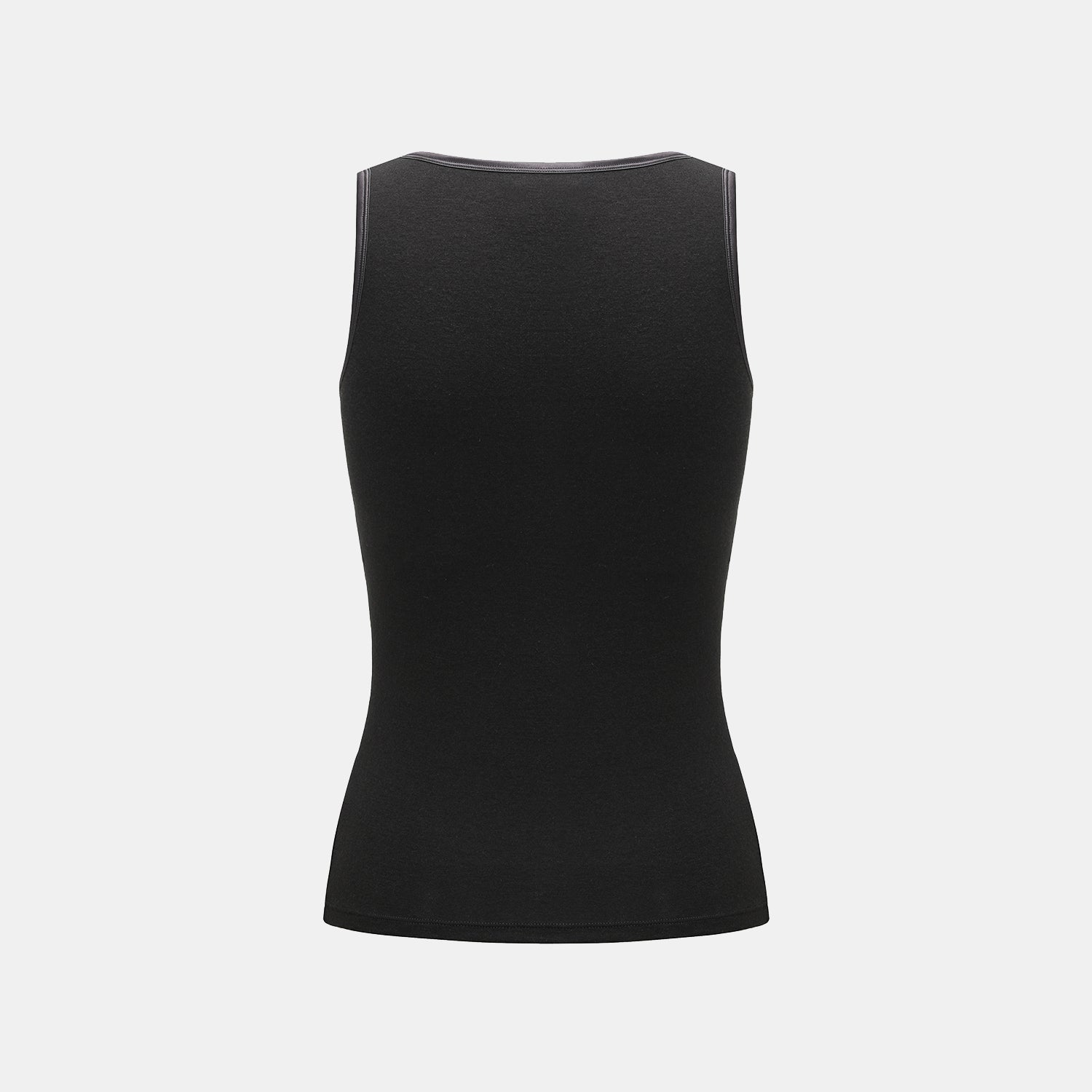 "Heart Warmth"極柔羊毛緞邊BraTop—俐落黑