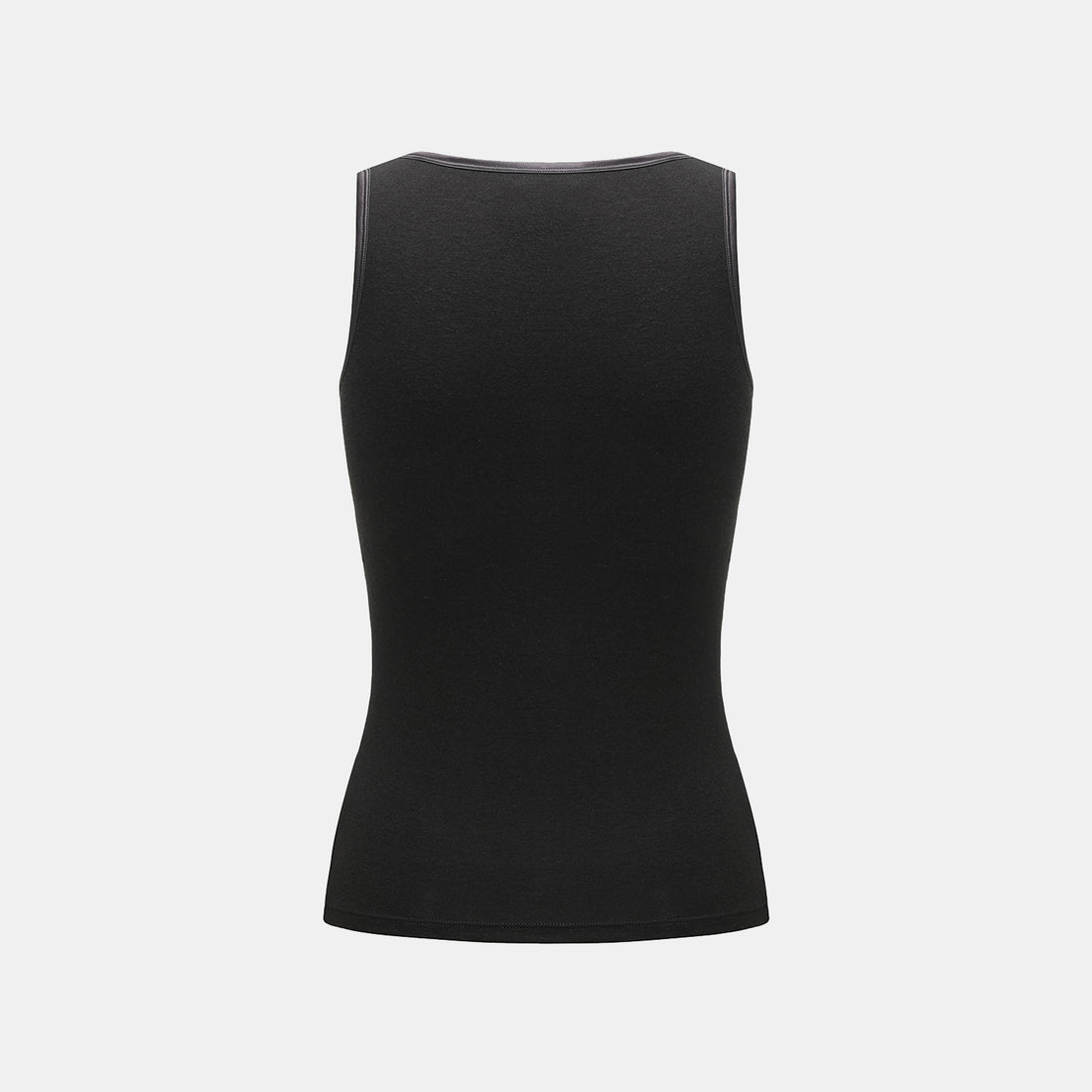 "Heart Warmth"極柔羊毛緞邊BraTop—俐落黑