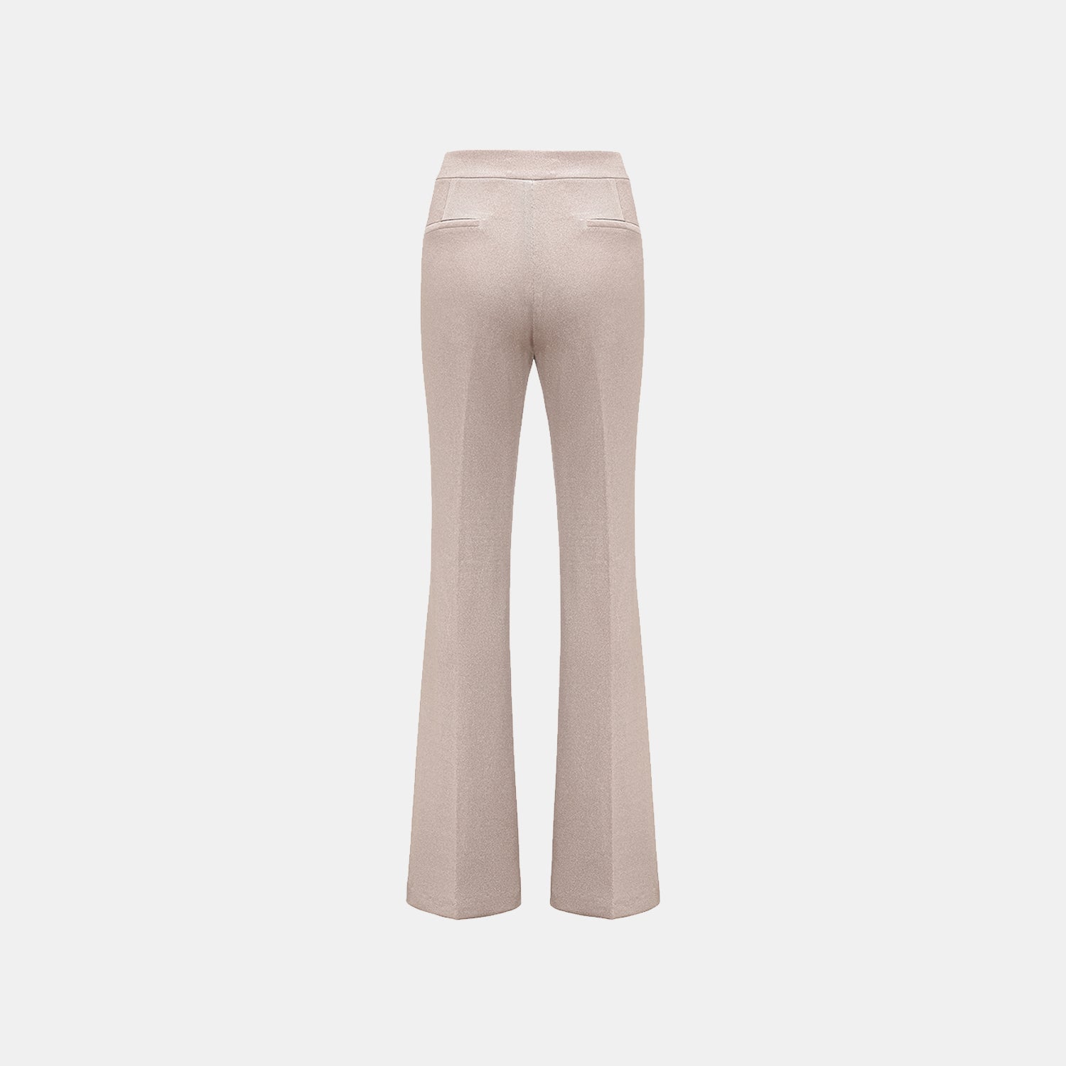 “Easy Go Chic” 醋酸針織面料喇叭褲 — 咖啡