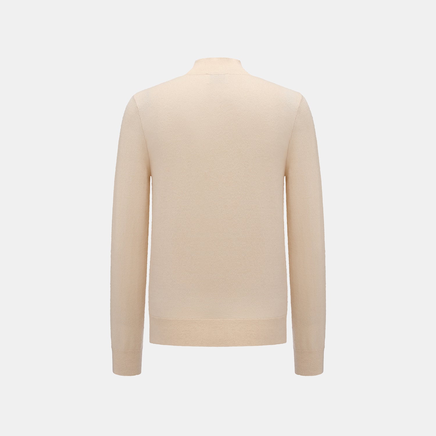 “Winter Diary”Cashmere極簡純色立領針織衫—Natural Tone秋日碎光