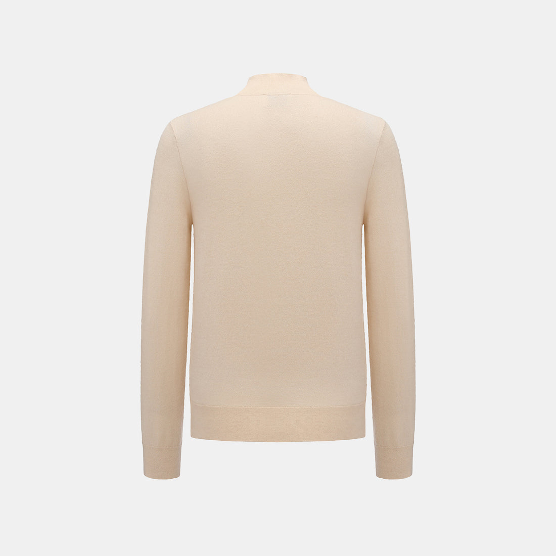 “Winter Diary”Cashmere極簡純色立領針織衫—Natural Tone秋日碎光