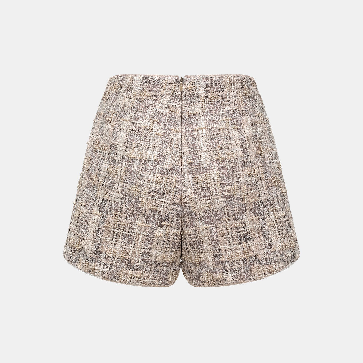 “Brunch at Ritz.” 奢華蕾絲畫藝珠繡短褲—The Gilded Kiss克林姆之吻