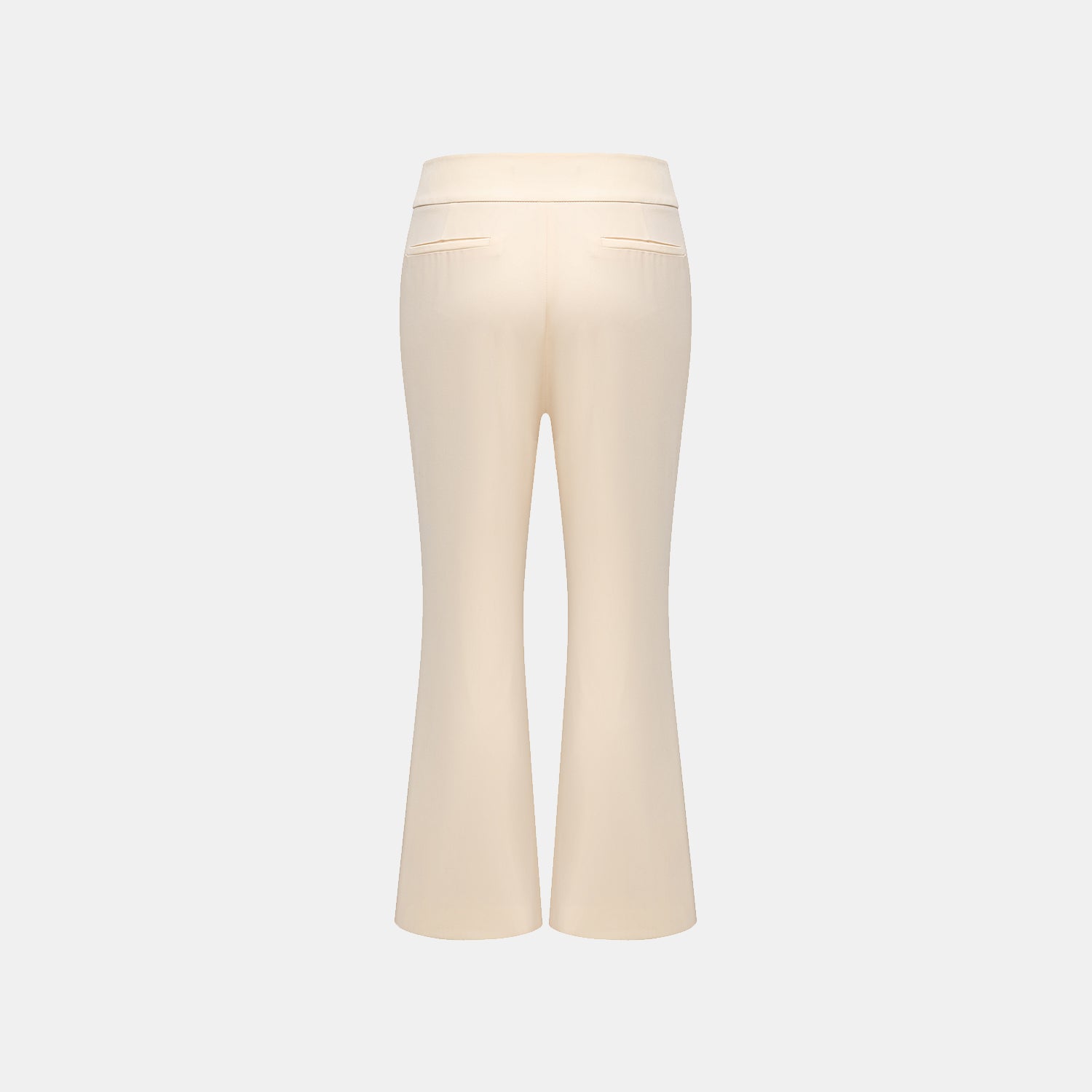 "Weekend at Monaco." 義大利肌理面料九分喇叭褲—Beige