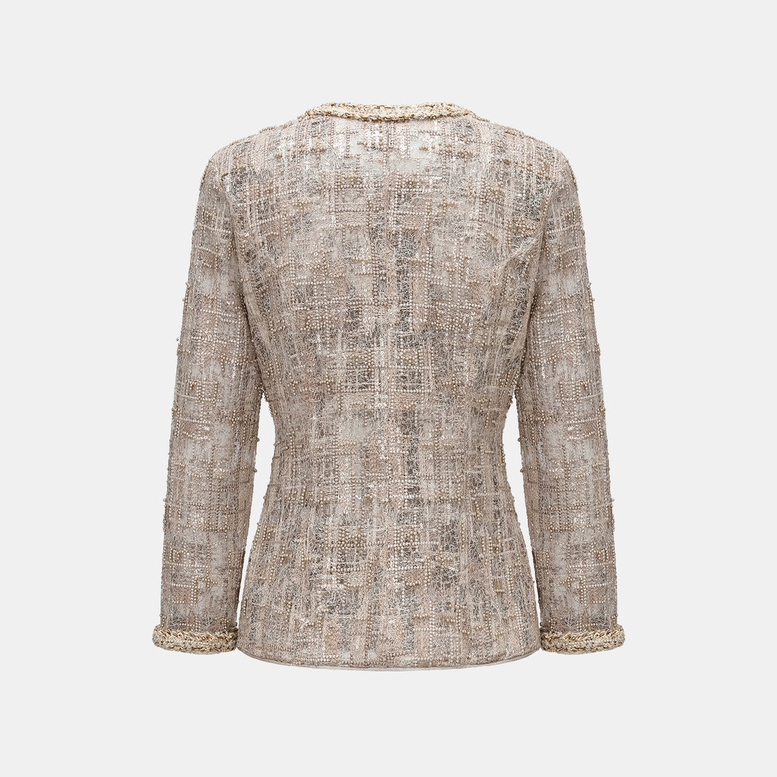 “Brunch at Ritz.” 奢華蕾絲畫藝珠繡外套—The Gilded Kiss克林姆之吻