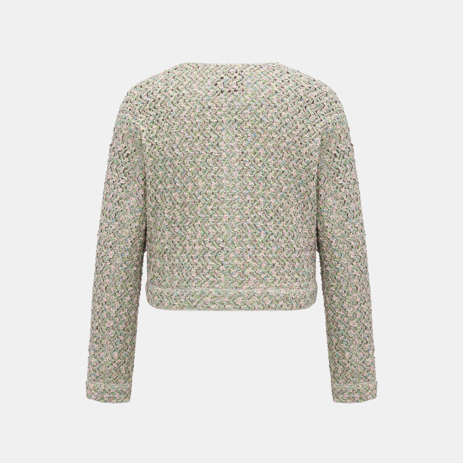 “Sloane Ave." 法國高級訂製蕾絲勾織花呢外套—Dewdrop Bloom莫內睡蓮・晨露