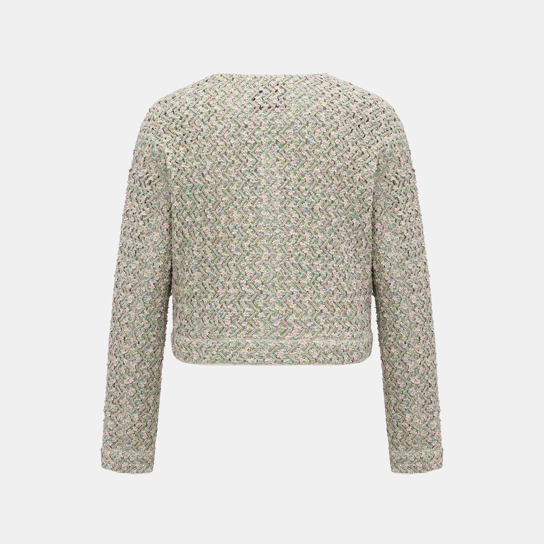 “Sloane Ave." 法國高級訂製蕾絲勾織花呢外套—Dewdrop Bloom莫內睡蓮・晨露