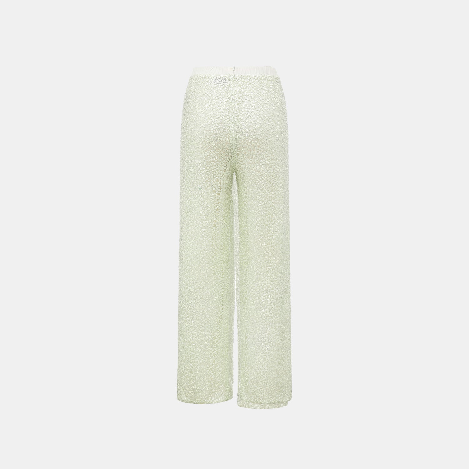 “春意” 立體珠繡闊腿長褲