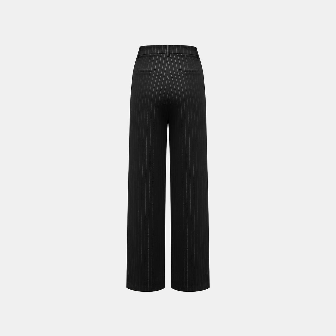 "Speak Sleek." 銀織工藝直條西裝長褲—Shadow Rhythm沉光輕序