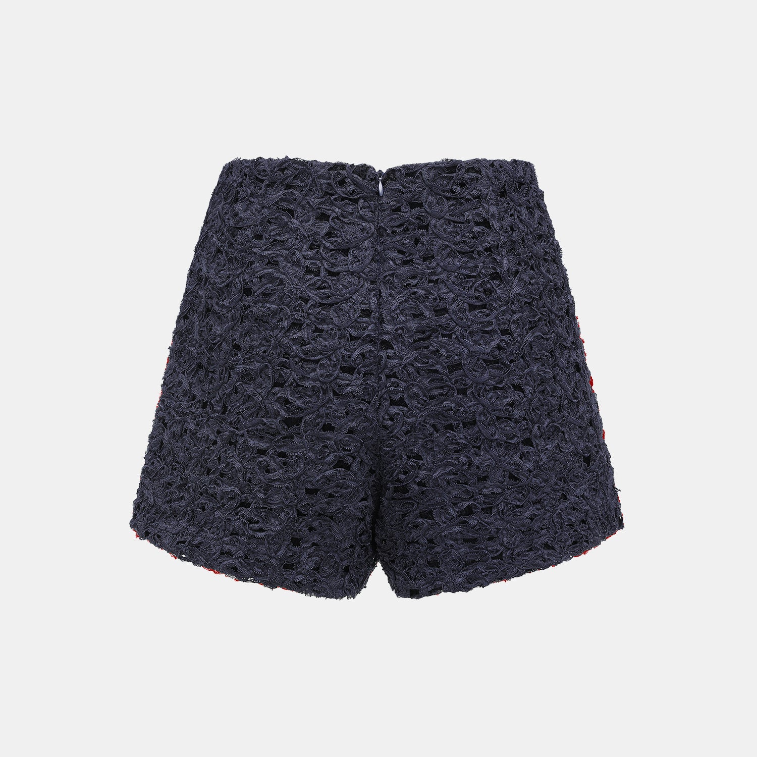 “Sloane Ave."繞畫織藝鏤花蕾絲短褲—Indigo Ballad布爾藍調