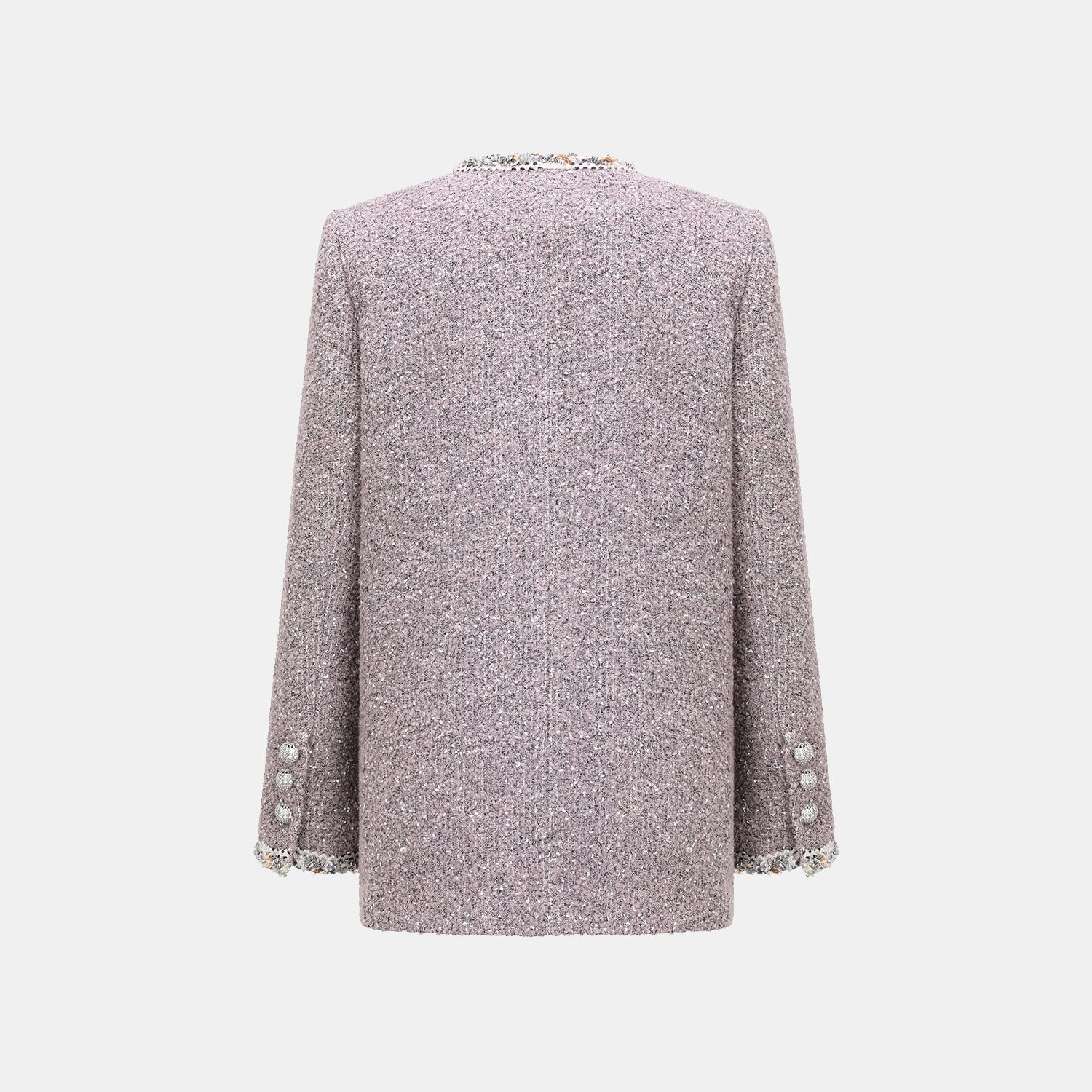 "Chelsea Citywalk." 義大利肌理工藝花呢經典No.6外套—Lavender Haze