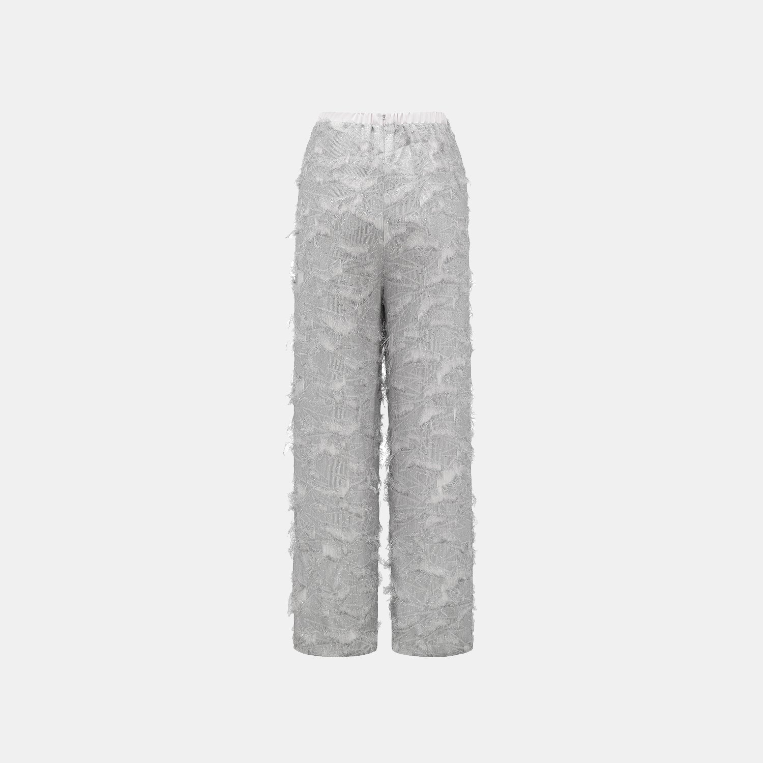 "Imperial Garden Teatime"義大利羽繡流蘇工藝輕國風闊腿長褲—曦羽