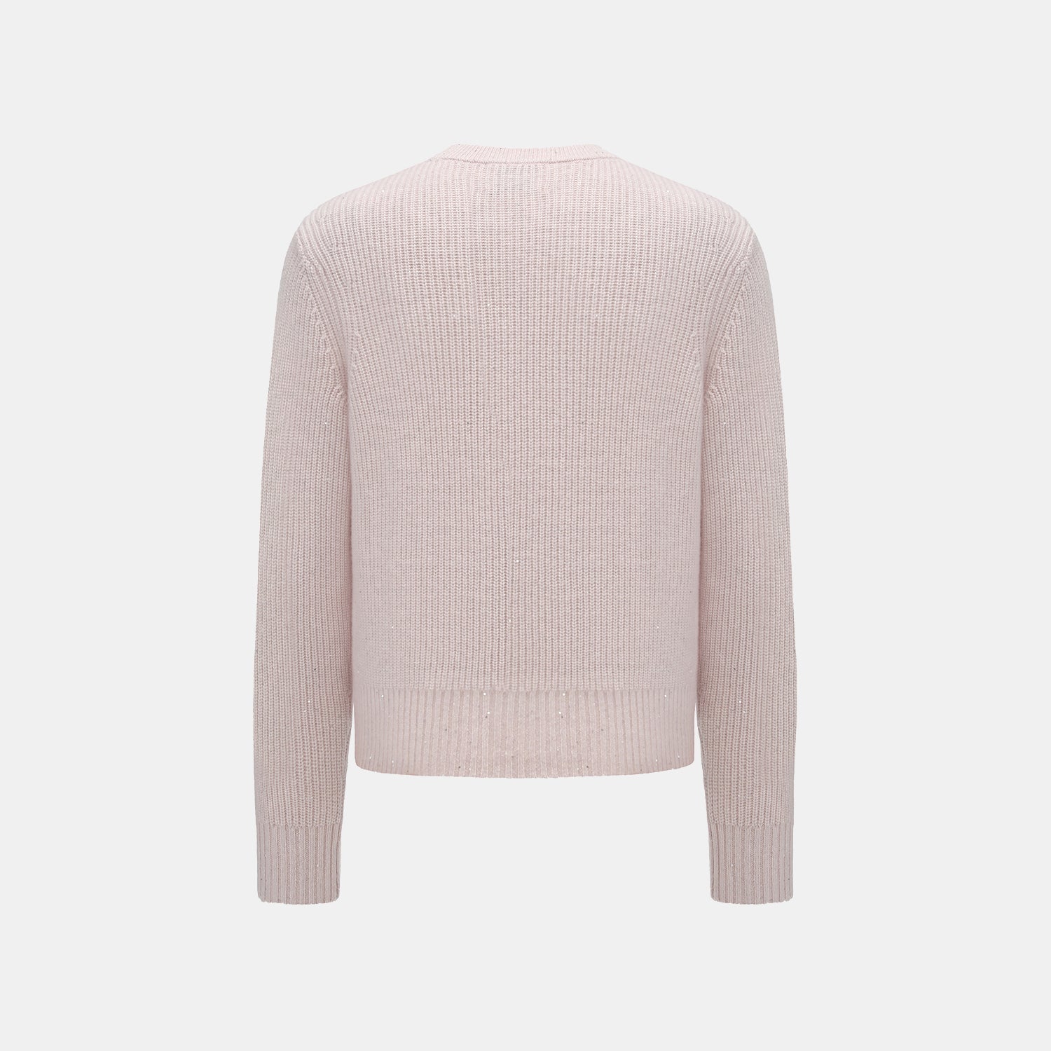 “Winter Diary” 100%Cashmere浮雕緞繡星點針織外套—Blush Peony玫瑰晨露