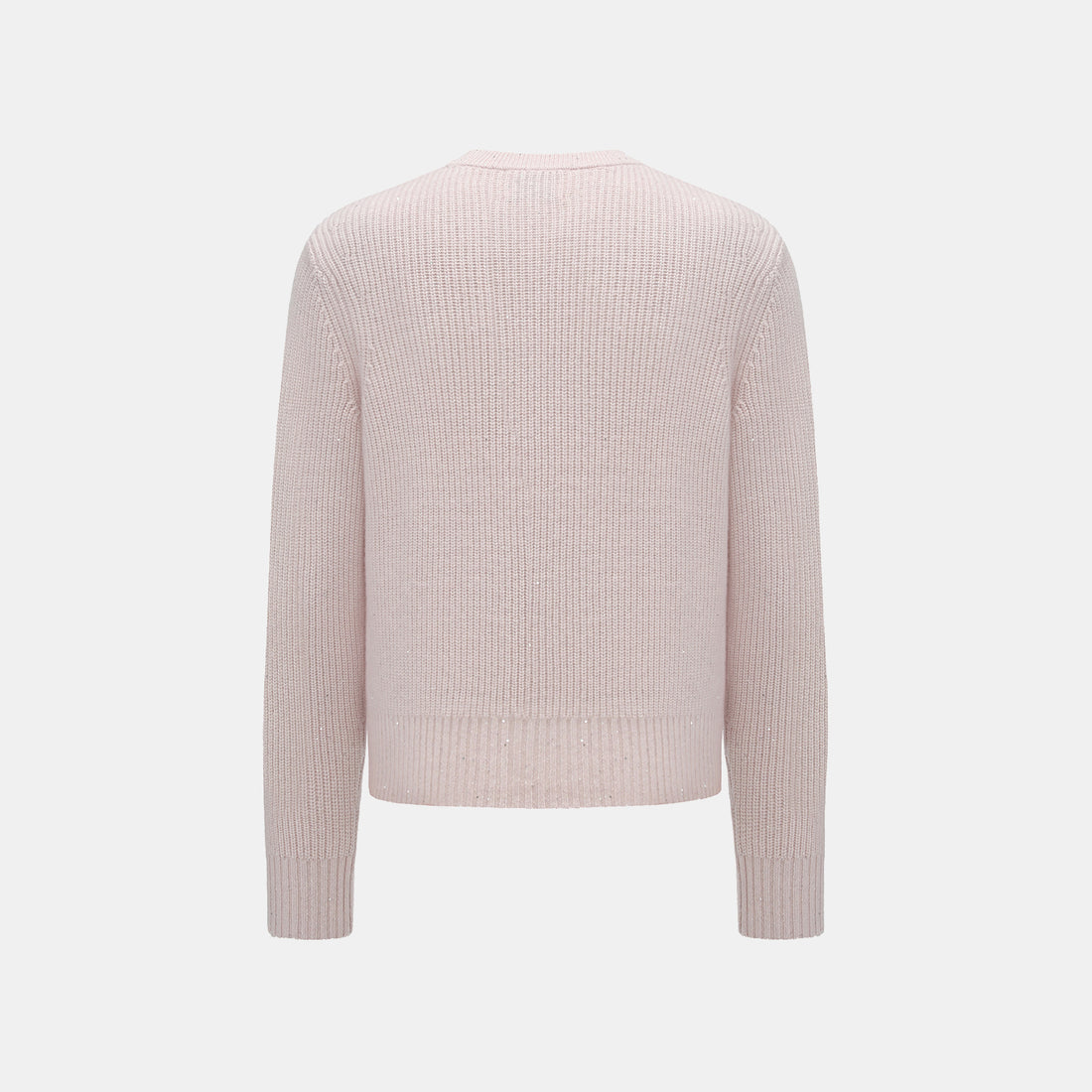 “Winter Diary” 100%Cashmere浮雕緞繡星點針織外套—Blush Peony玫瑰晨露