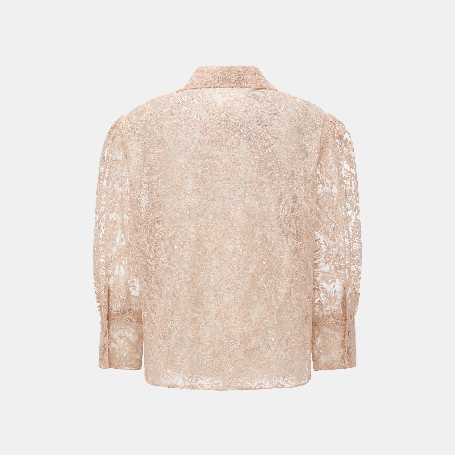 "Imperial Garden Teatime" 奢華珠繡輕國風蕾絲上衣