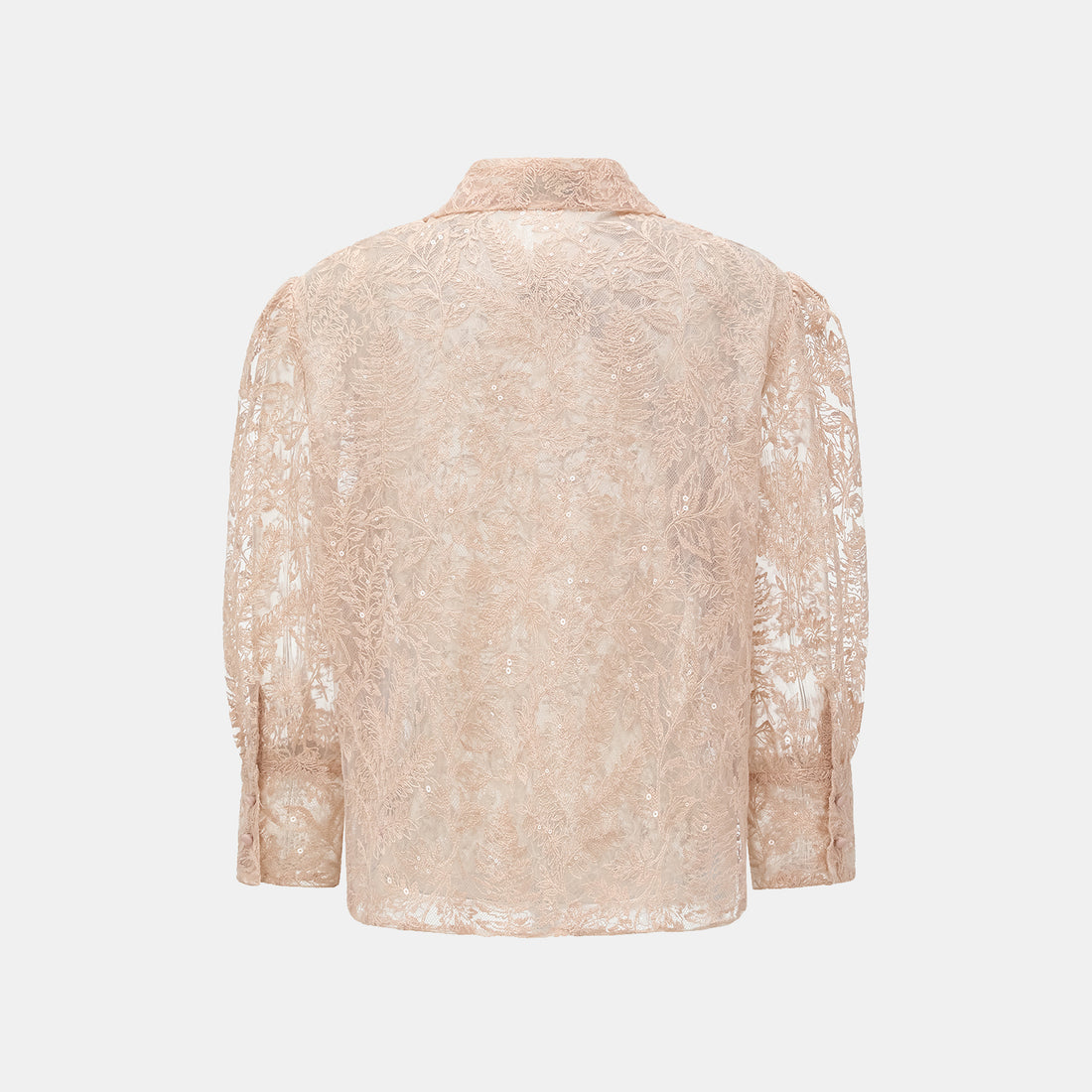 "Imperial Garden Teatime" 奢華珠繡輕國風蕾絲上衣
