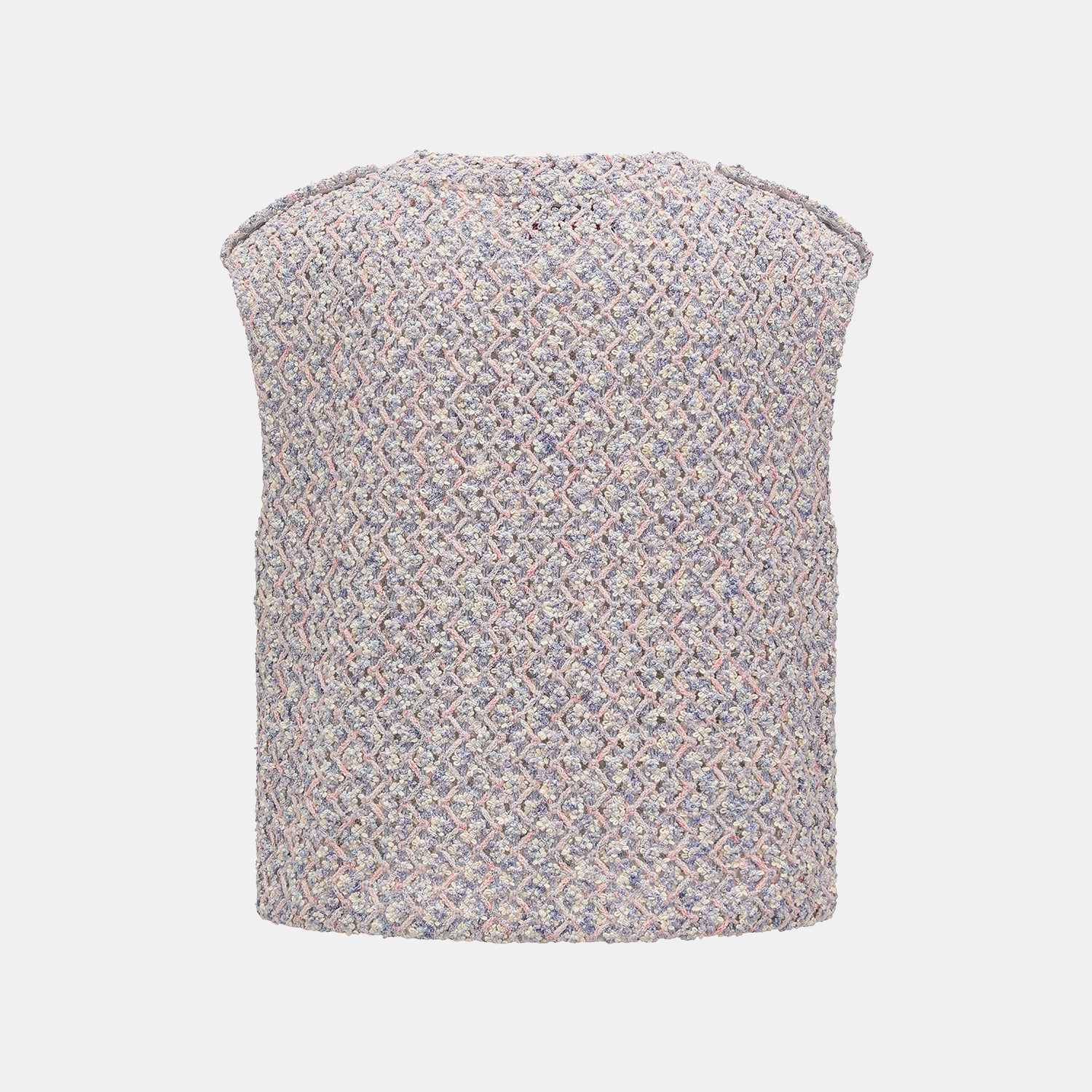 “Sloane Ave."法國高級訂製蕾絲勾織花呢馬甲背心 —Dreaming Pond莫內睡蓮・夢池