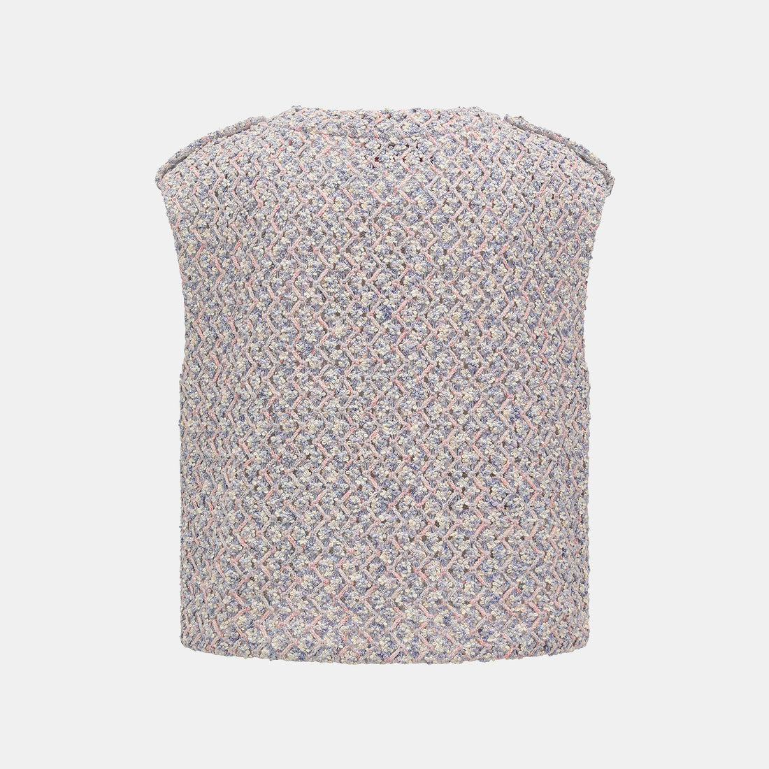 “Sloane Ave."法國高級訂製蕾絲勾織花呢馬甲背心 —Dreaming Pond莫內睡蓮・夢池