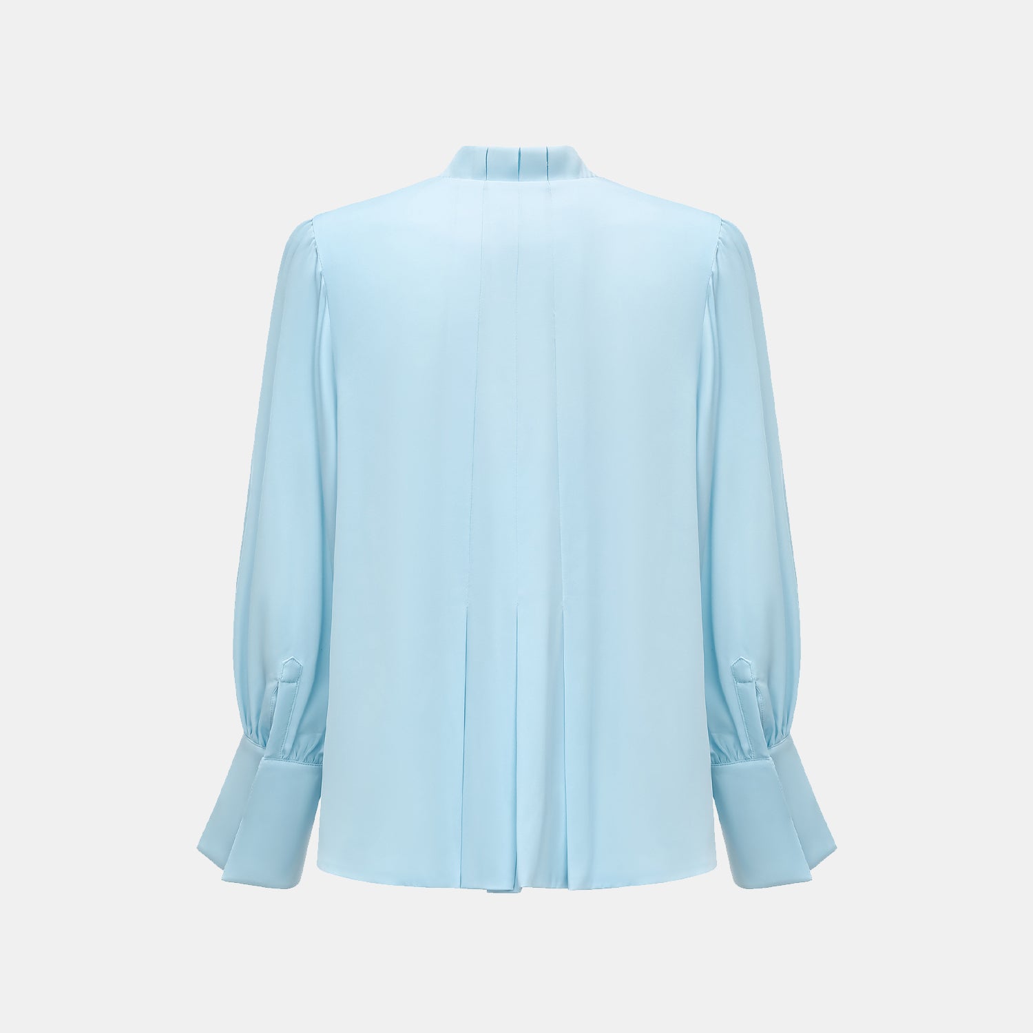 "慵倚春意" 100% 桑蠶絲雪紡立體剪裁國風罩衫—天空藍