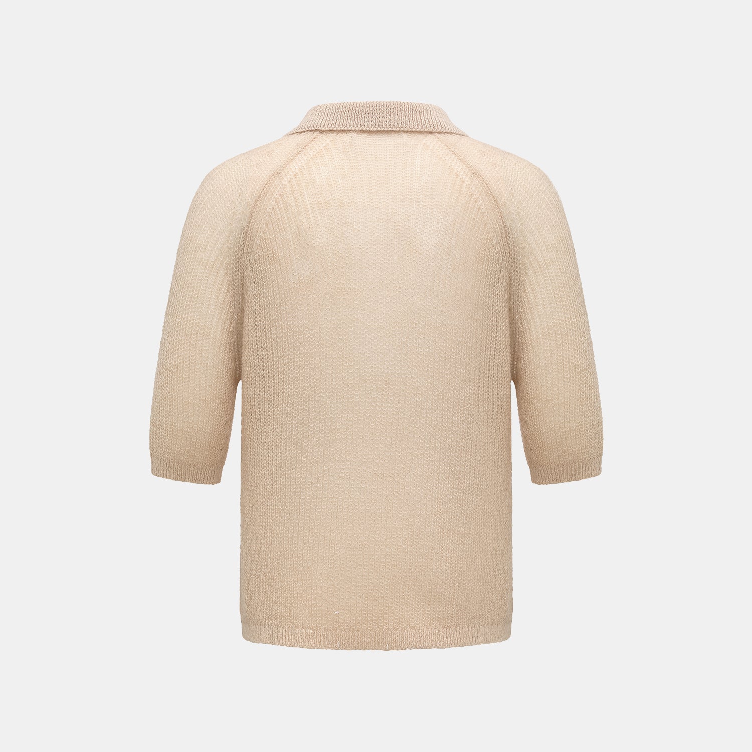Autumn Diary Superfine Knit 3/4 Sleeve Top — Light Camel 