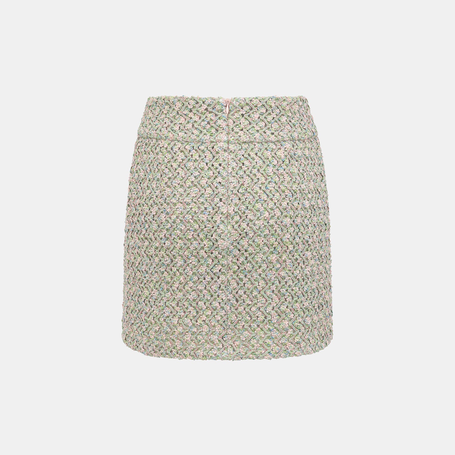 “Sloane Ave."法國高級訂製蕾絲勾織花呢褲裙 —Dewdrop Bloom莫內睡蓮・晨露