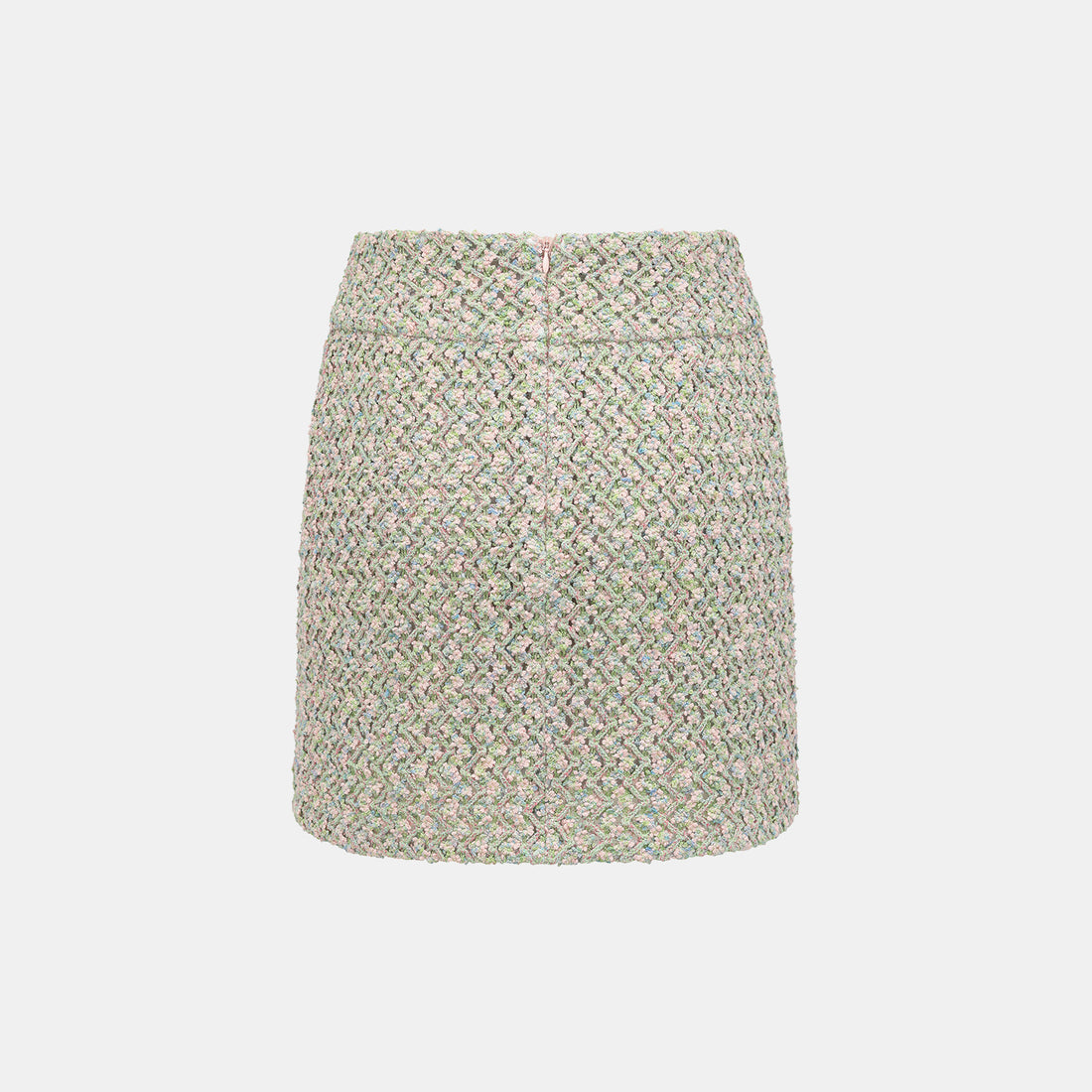 “Sloane Ave."法國高級訂製蕾絲勾織花呢褲裙 —Dewdrop Bloom莫內睡蓮・晨露