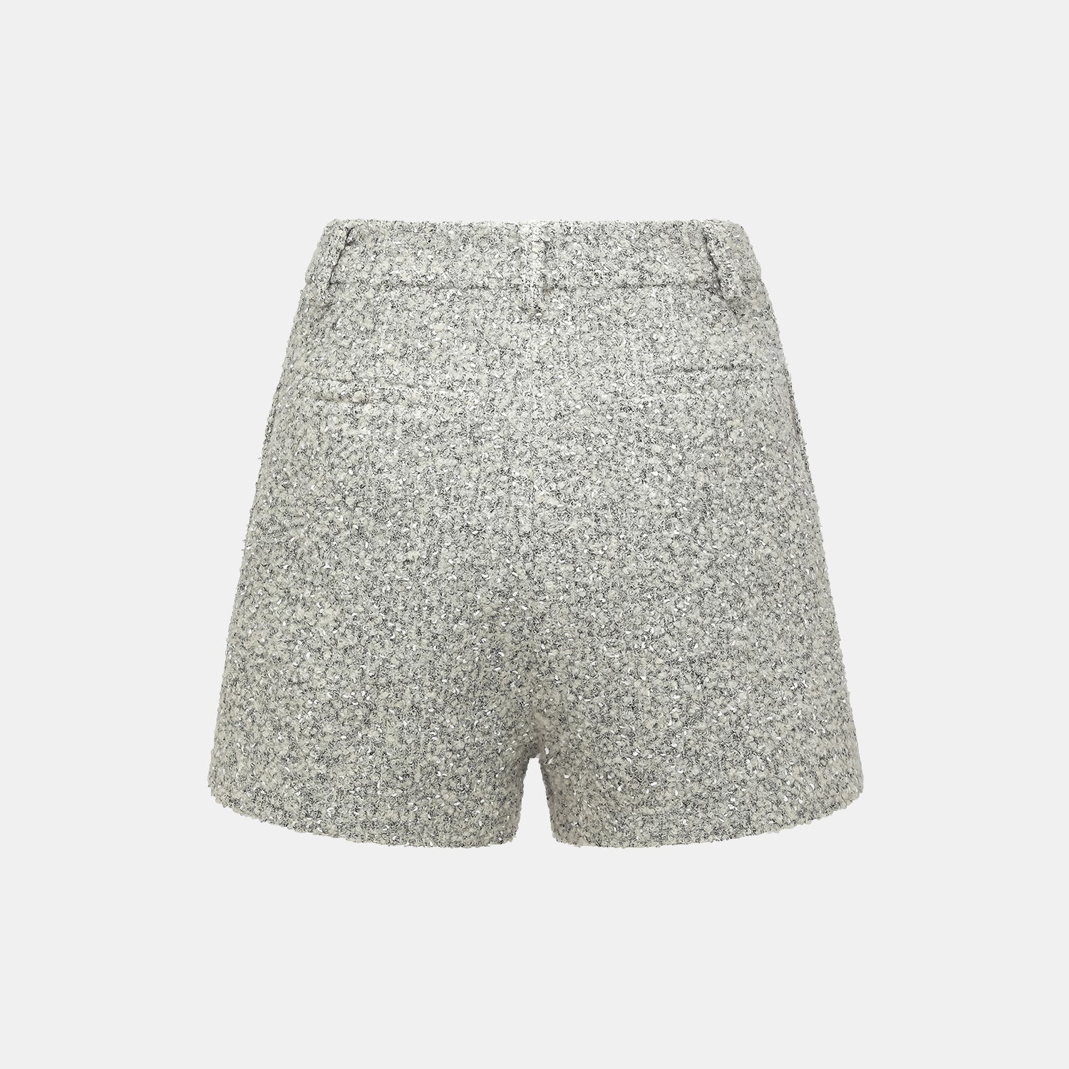 "Chelsea Citywalk." 義大利肌理工藝花呢短褲—Silver Ash