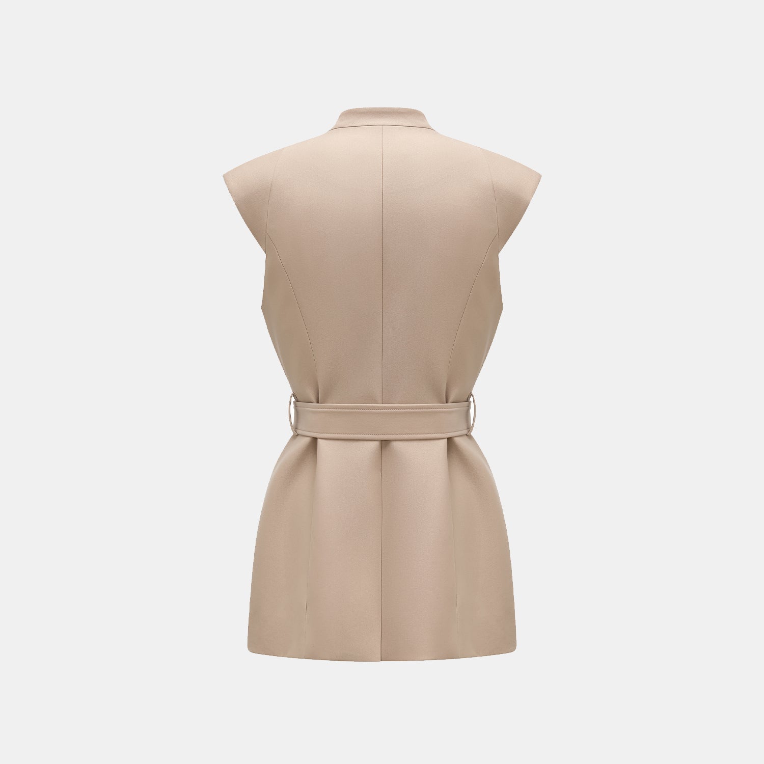 "Weekend at Monaco." 義大利肌理面料狩獵馬甲背心—Taupe