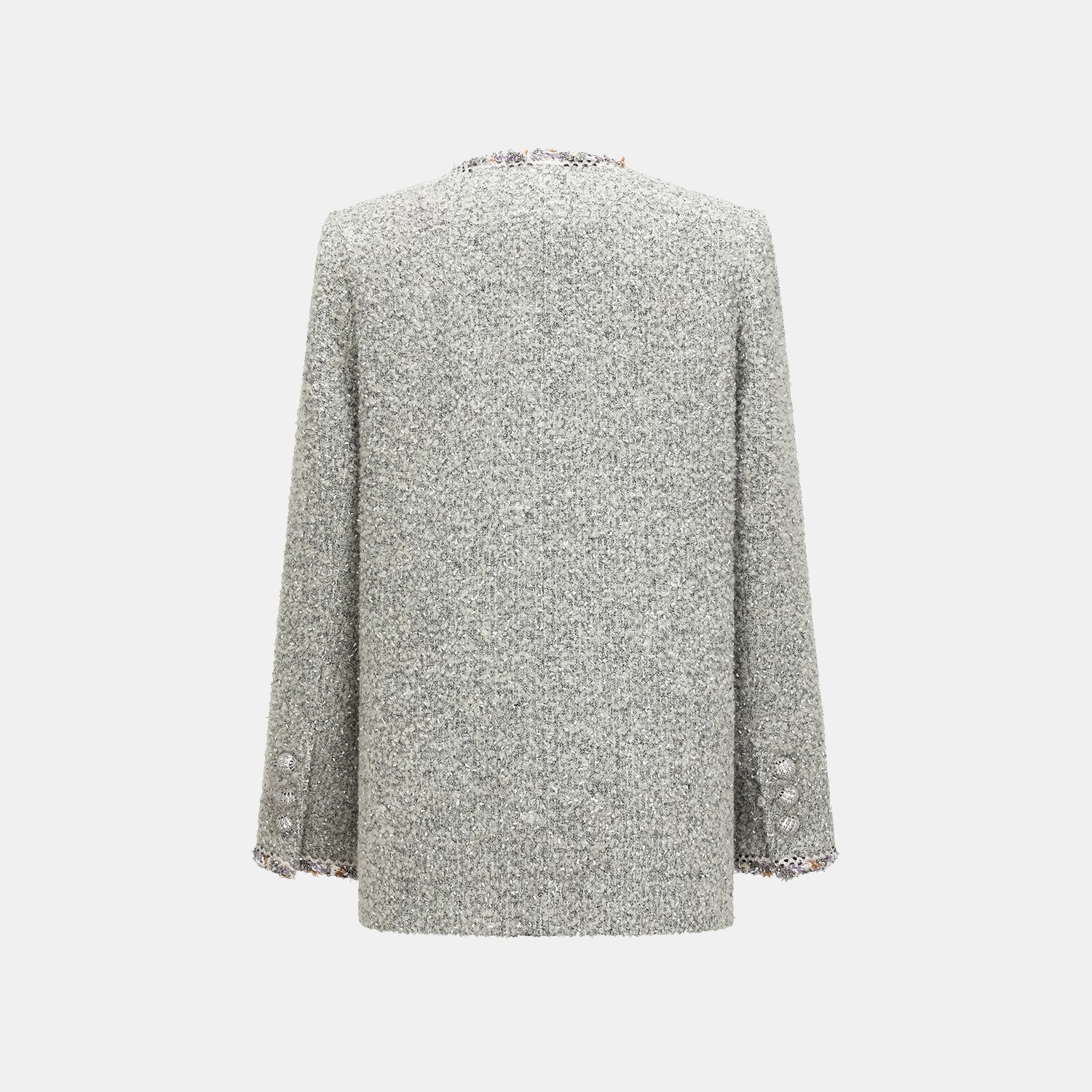 "Chelsea Citywalk." 義大利肌理工藝花呢經典No.6外套—Silver Ash