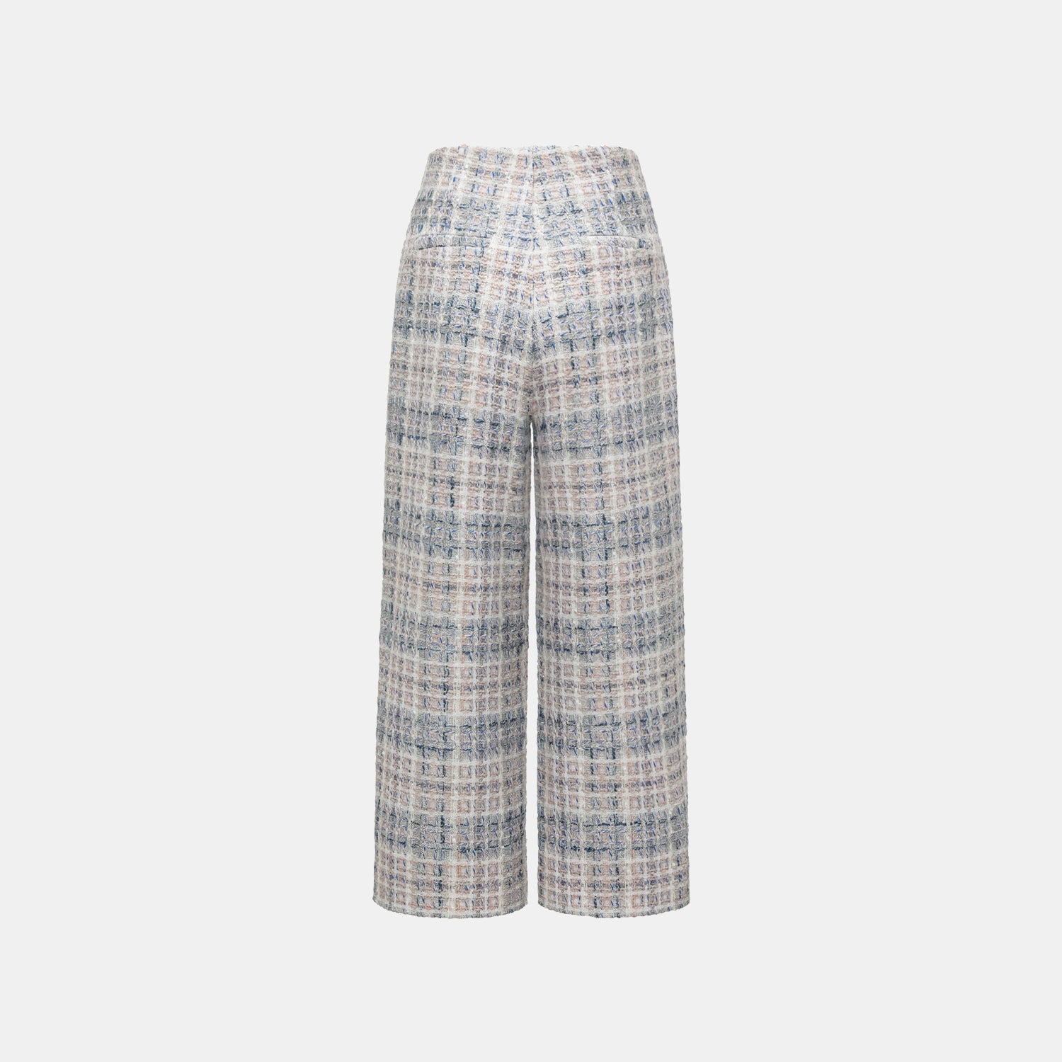 "Westminster Weekdays" 輕薄花呢八分寬褲—Blueberry Biscuit