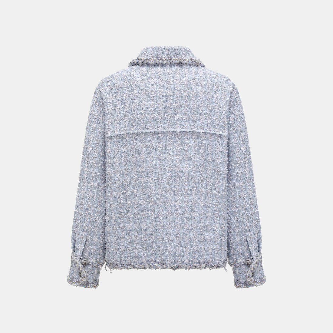 “Tokyo’Hours” 西班牙千鳥紋簇絨工藝Oversized花呢外套—Violet Hour紫韻漫境