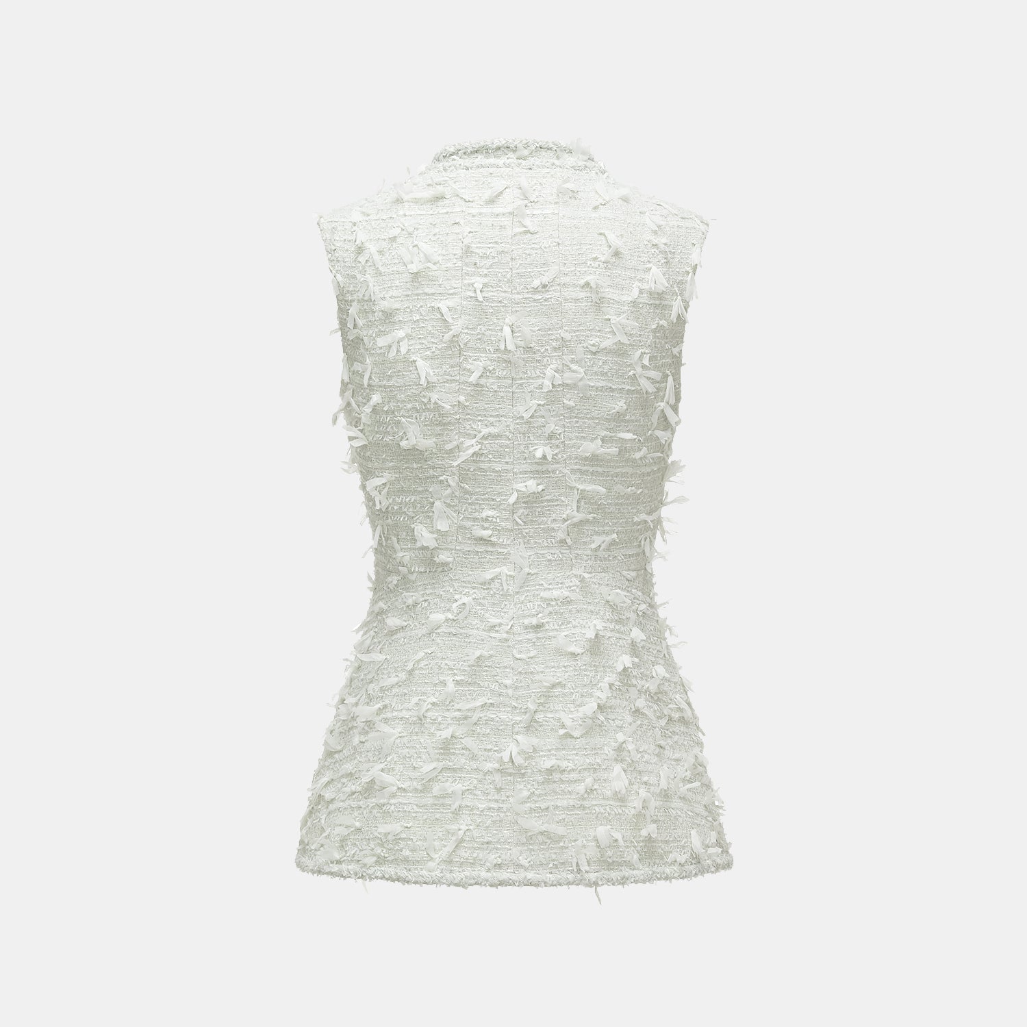 “春意” 輕薄花呢立體剪裁輕國風馬甲上衣—香苧暮春