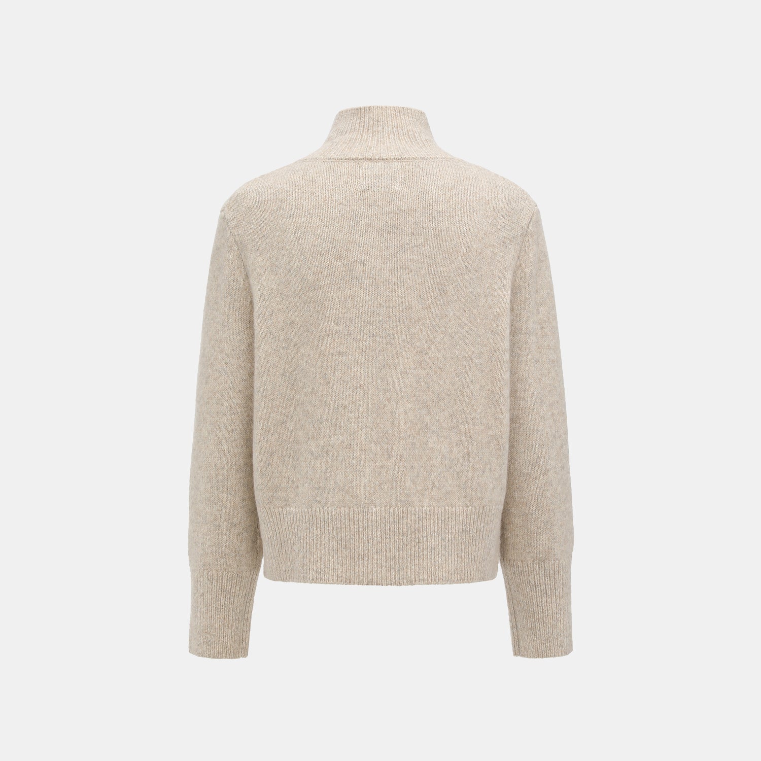 “Winter Diary” Cashmere真絲霧染絨柔細針立領外套—Millhouse Toast焙香磨坊