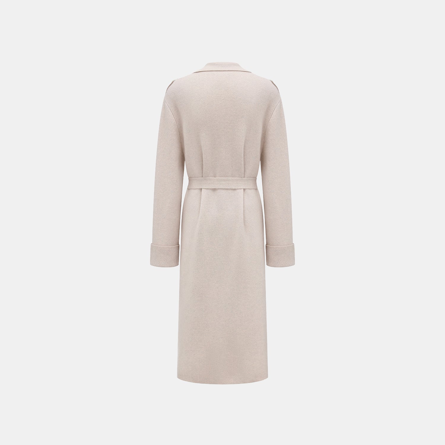 “Autumn Diary”100%Cashmere細絨工藝針織長外套—Soft Sketch柔光漫筆