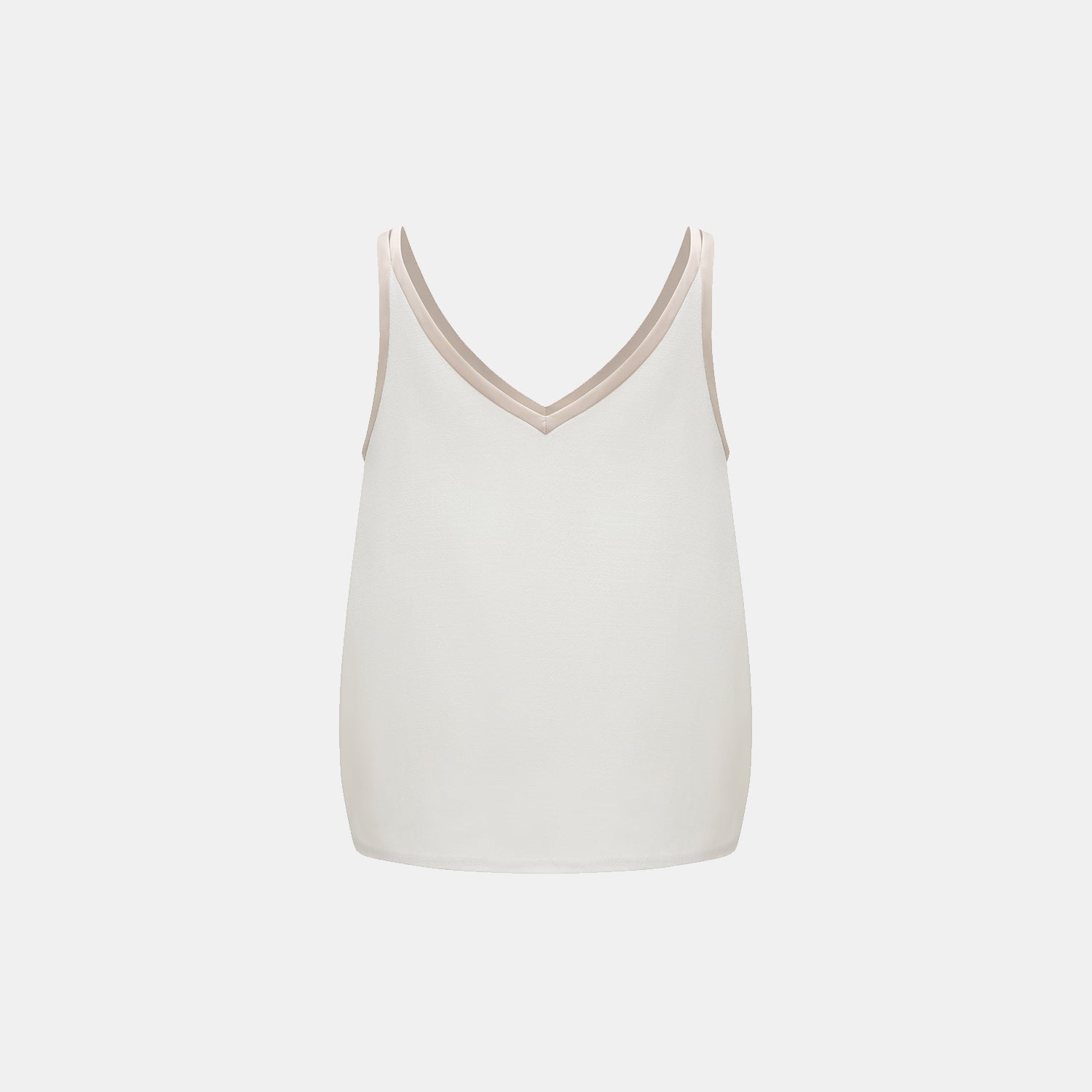 "The Top" 英國頂級雙面縐紗背心—Ivory