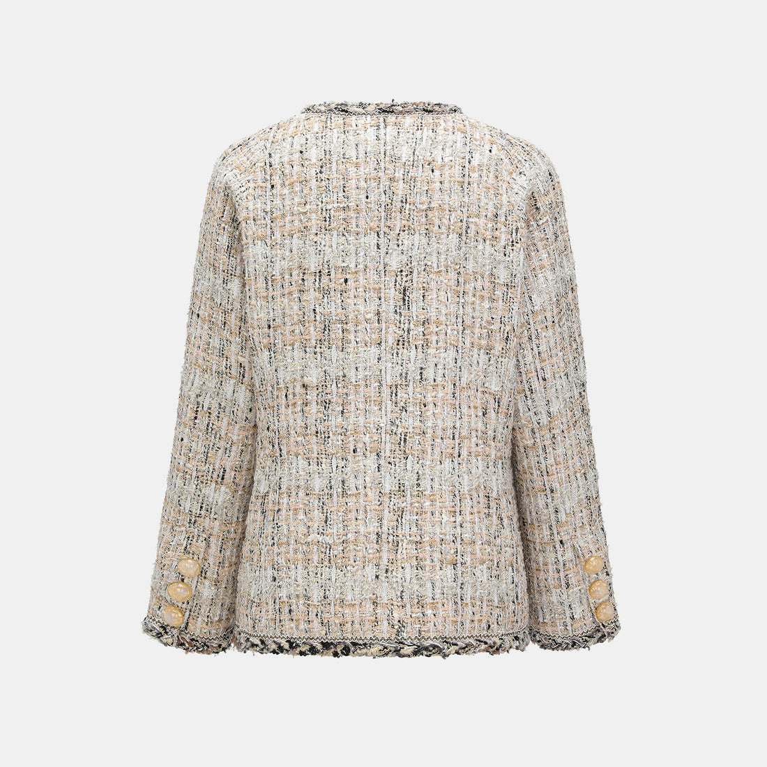 "Chelsea Citywalk." 法國棉紡節紗肌理花呢經典No.4外套—Uptown Gala上城晚宴