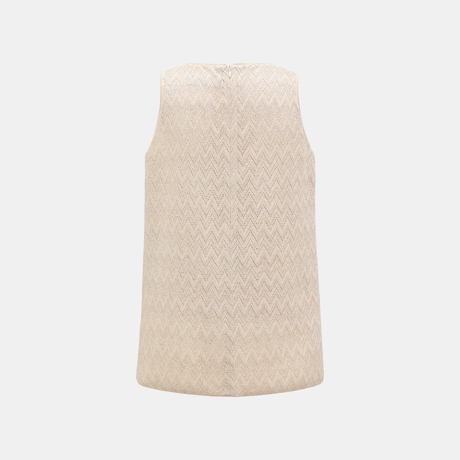 “Summer Diary”義大利Chevron山形金縷織紋針織背心—Isle Breeze沙嶼暖風