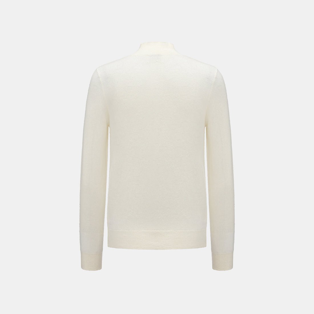 “Winter Diary”Cashmere極簡純色立領針織衫—Pure Snowdream雪色之夢