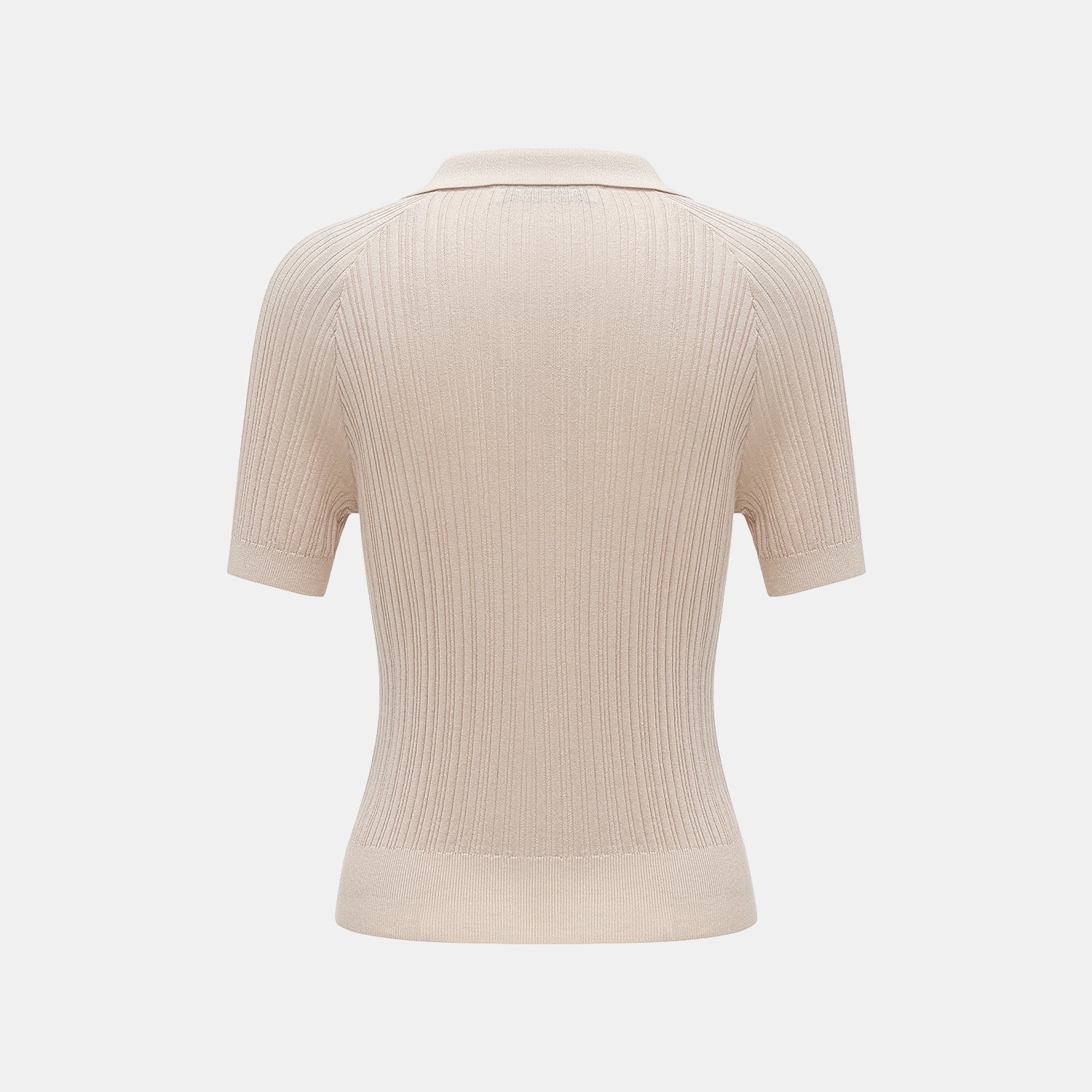 “By Inch."蠶絲針織綁帶上衣—Honey Pearl 蜜珠光