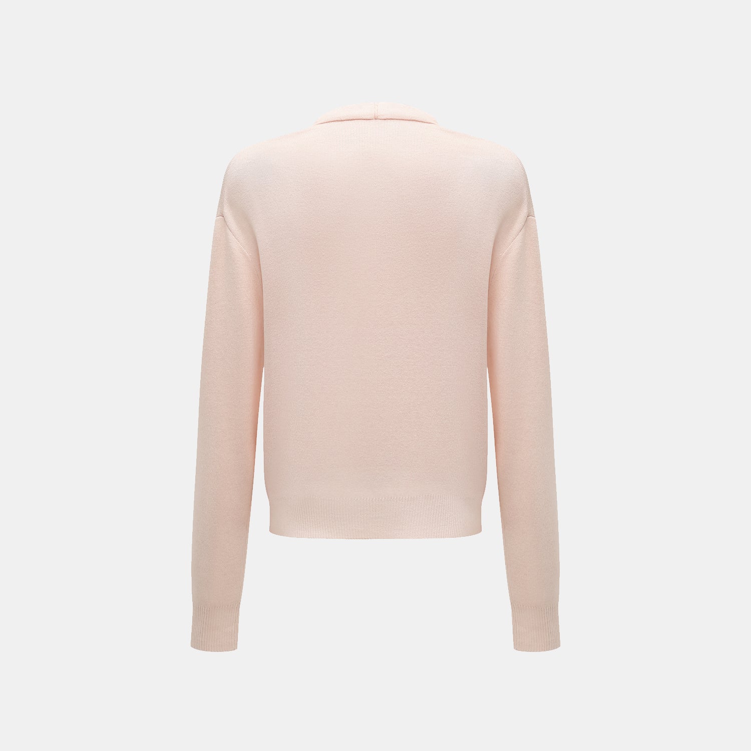 “Spring diary.” Silk Cashmere真絲喀什米爾V領上衣—Rose