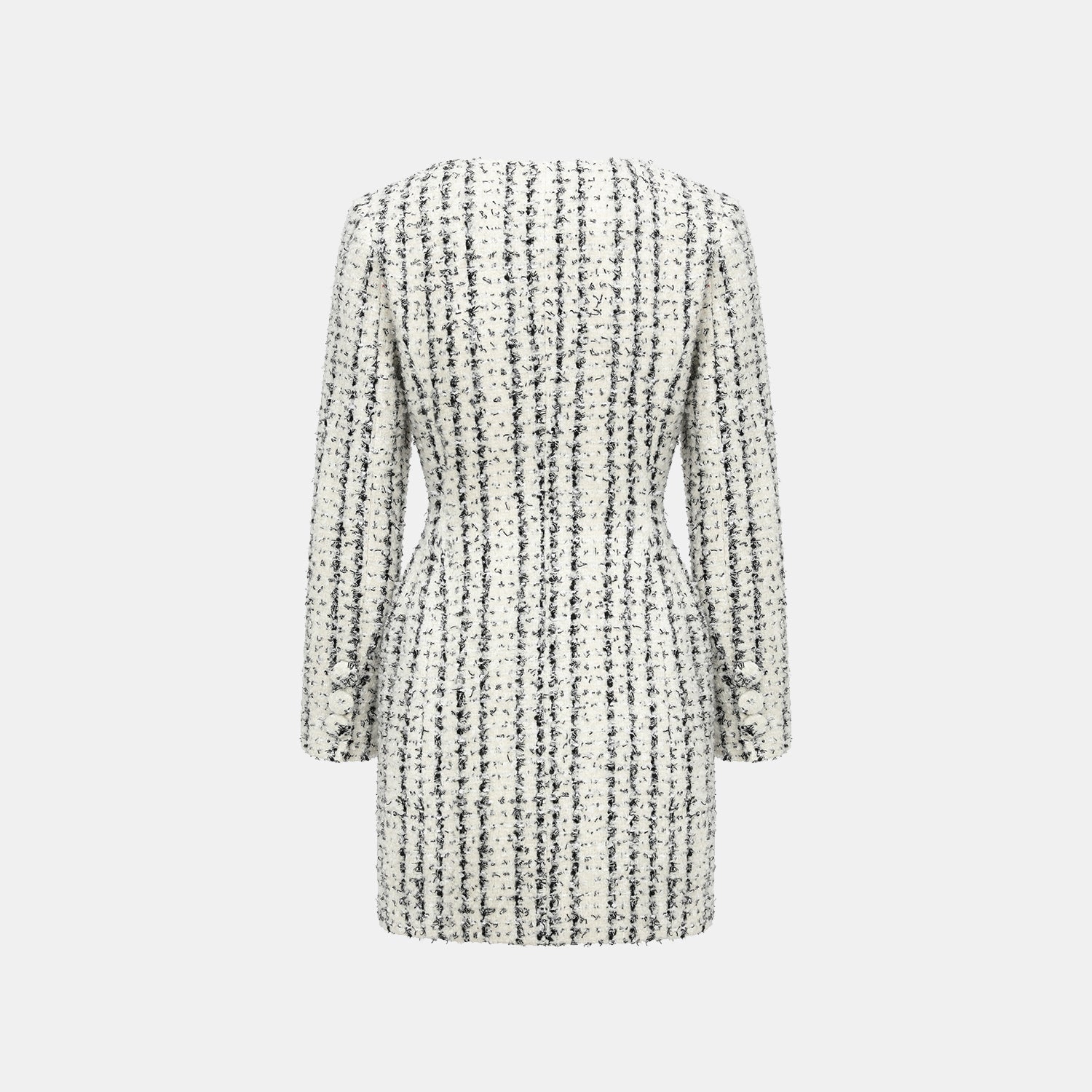 “Mayfair date night ” 羊毛花呢立體剪裁洋裝—Snowlit