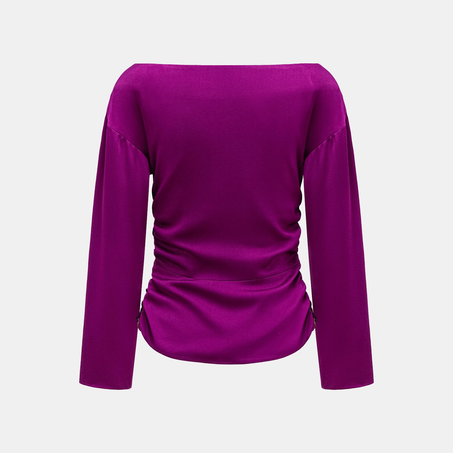 “Mayfair Datenight.” Crystal scale acetate Hepburn collar top - pink 