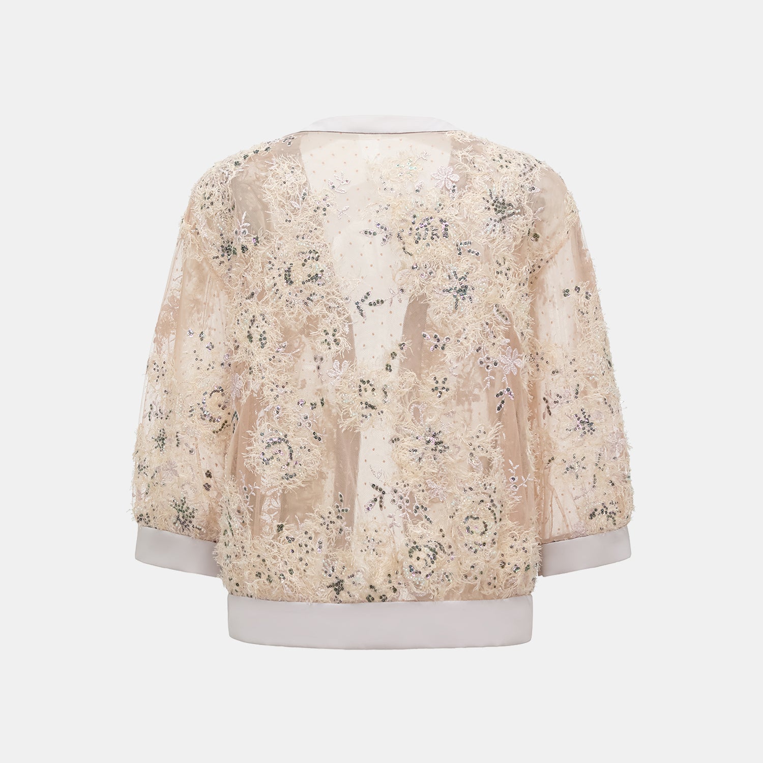 "Imperial Gala."  奢華蕾絲珠繡輕國風小開衫