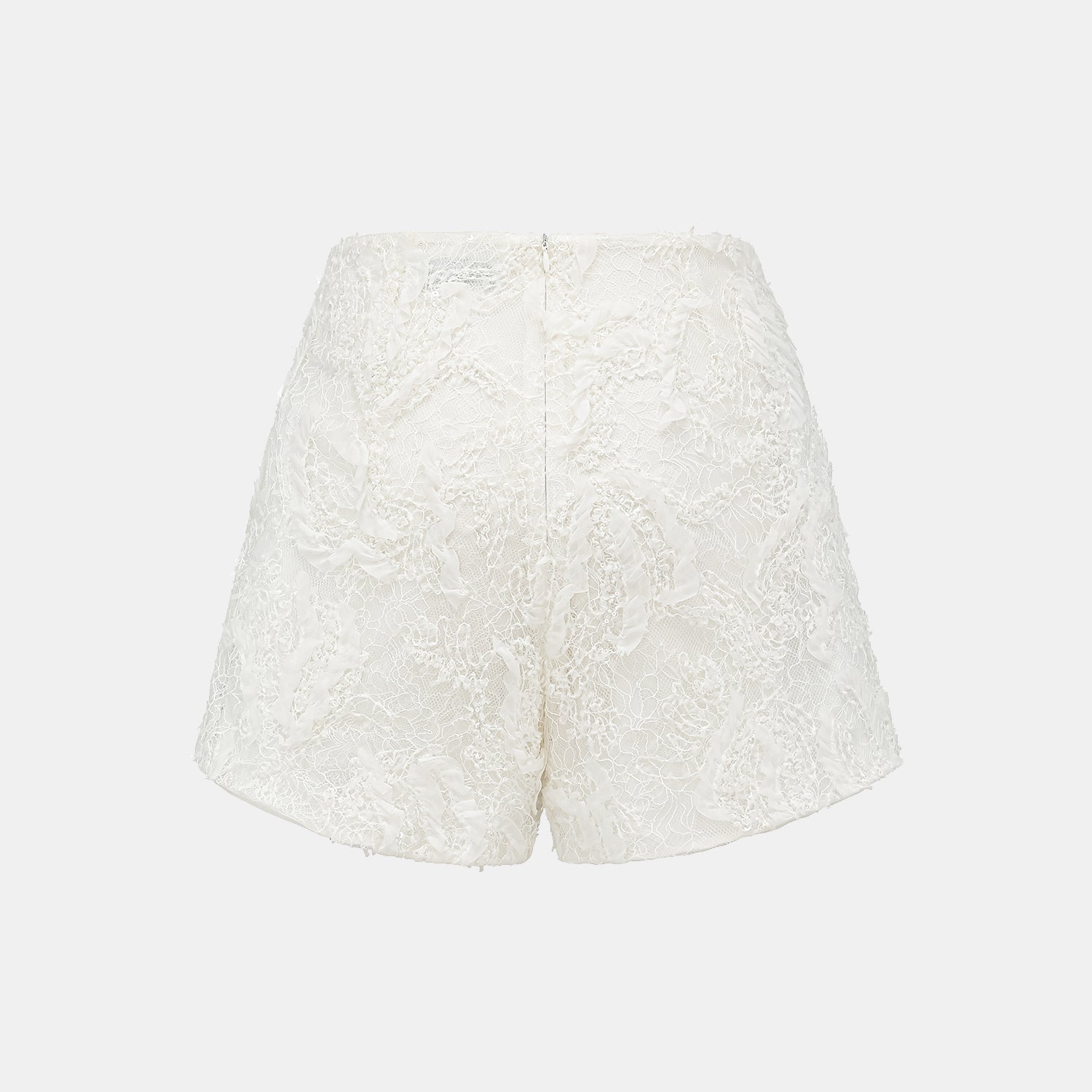 "Weekend at Monaco." 奢華畫藝珠繡蕾絲短褲—Lucent Haze浮光